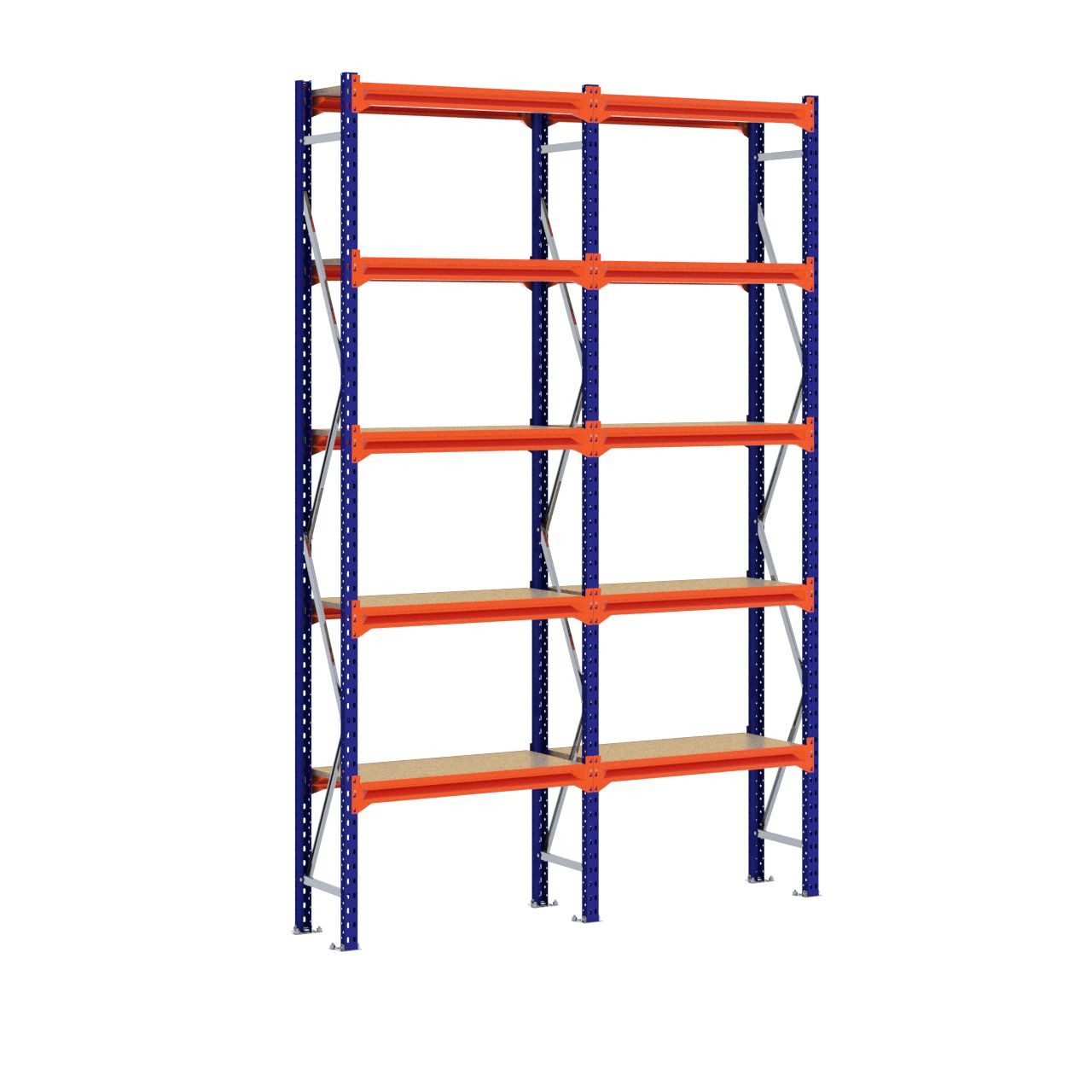 Grootvakstelling 3.000 mm x 1.950 mm x 400 mm (HxLxD) - 5 niveaus