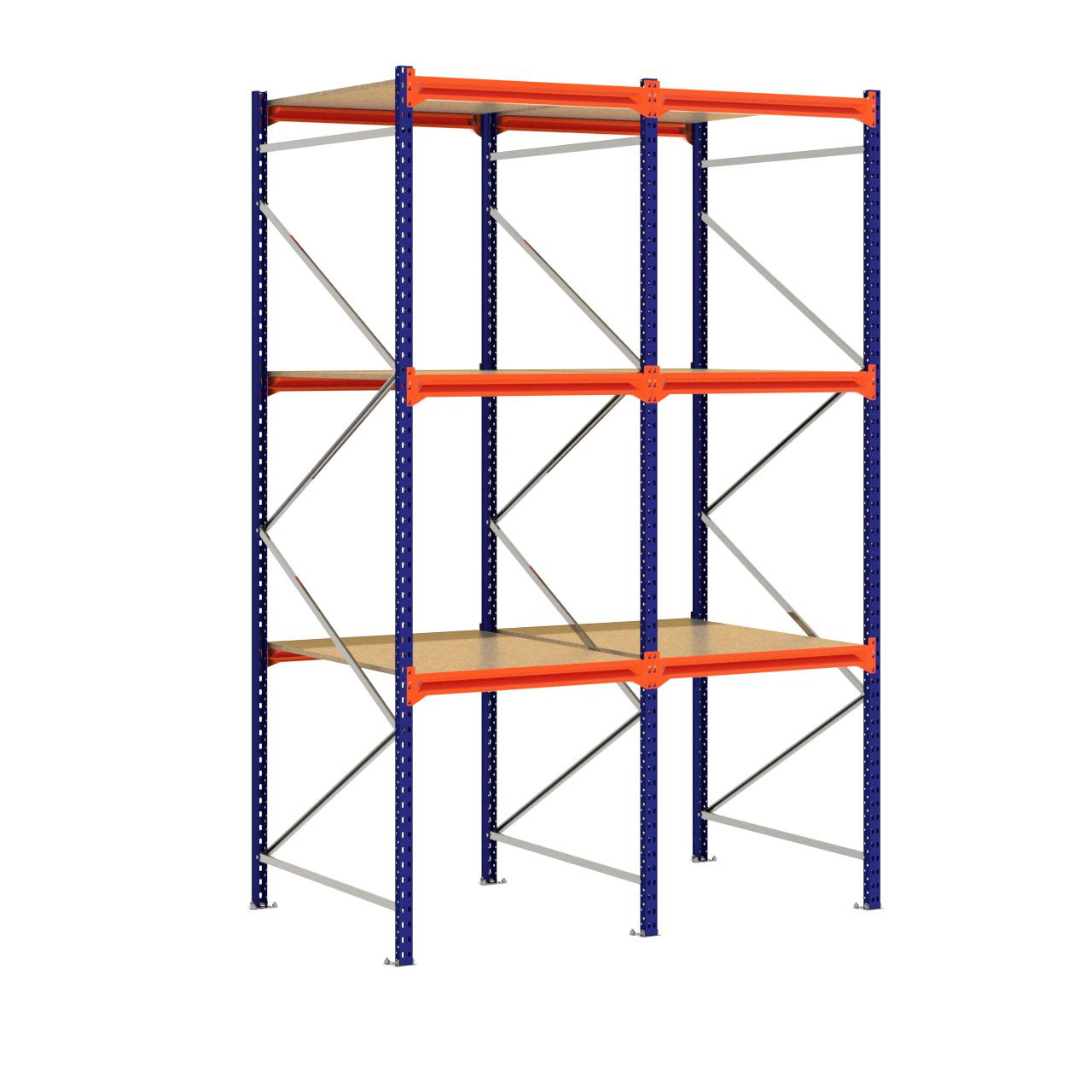 Grootvakstelling 3.000 mm x 1.950 mm x 1.200 mm (HxLxD) - 3 niveaus