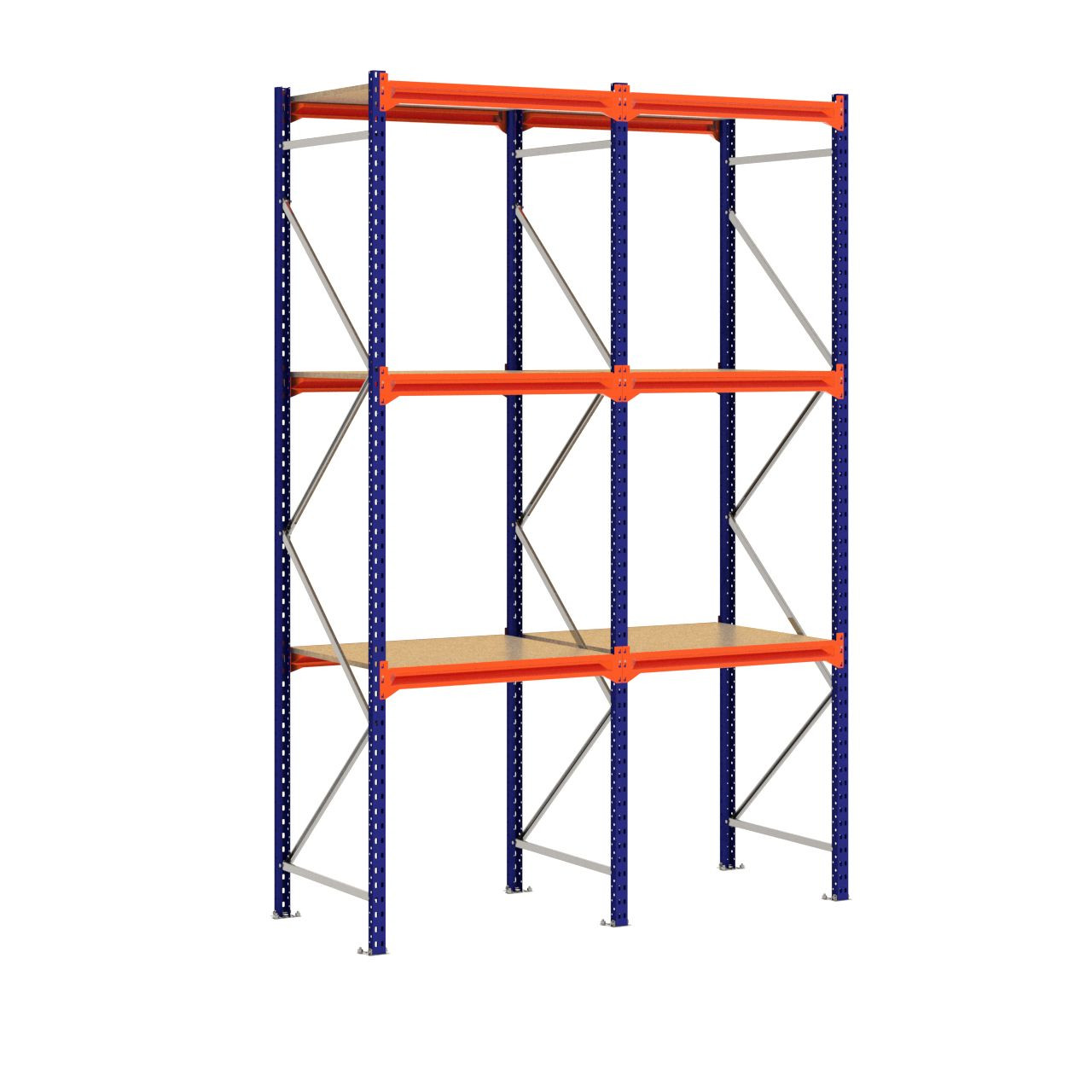 Grootvakstelling 3.000 mm x 1.950 mm x 800 mm (HxLxD) - 3 niveaus