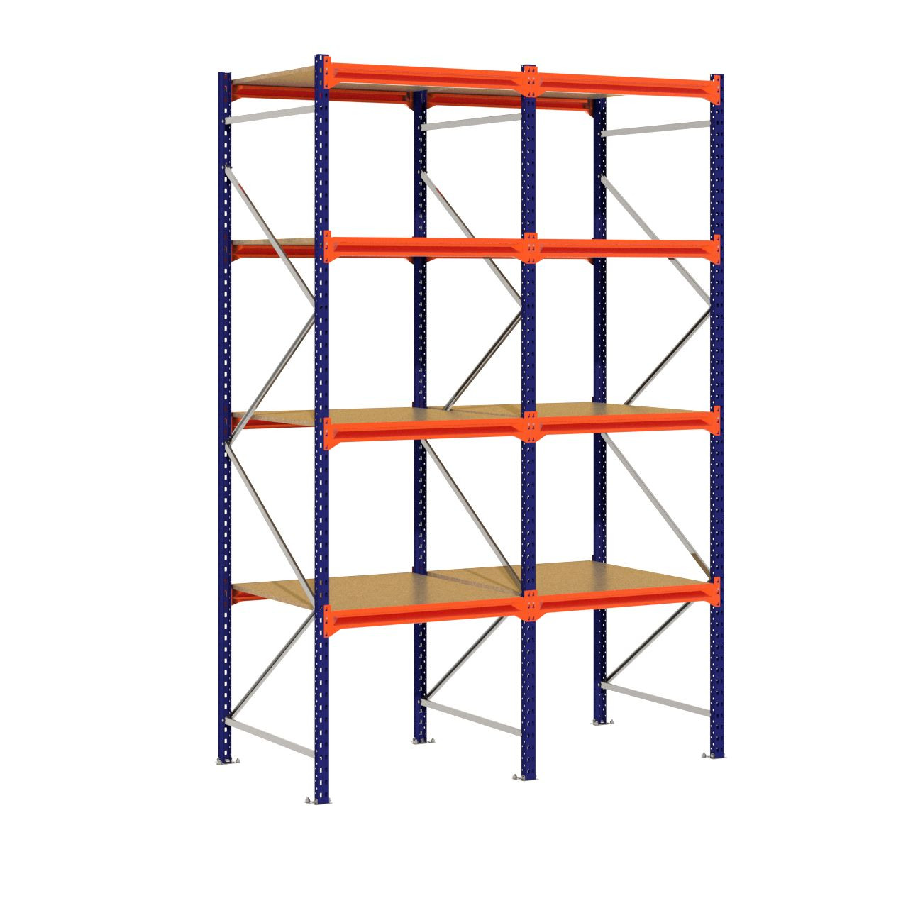 Grootvakstelling 3.000 mm x 1.950 mm x 1.000 mm (HxLxD) - 4 niveaus