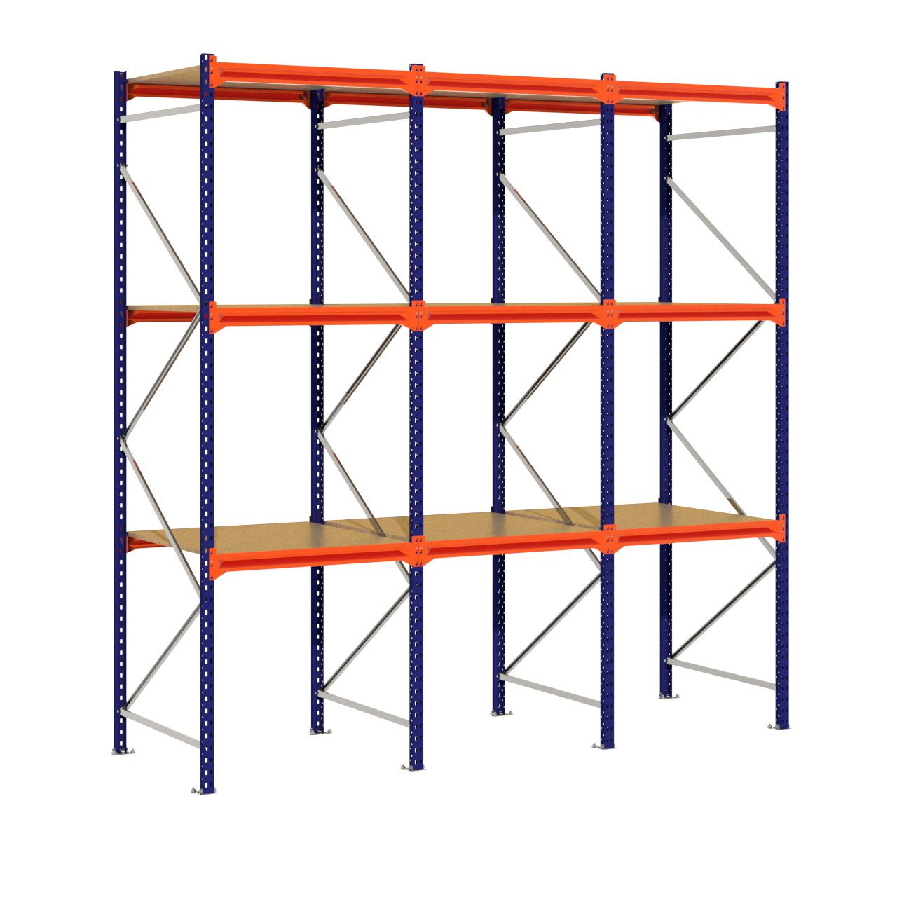 Grootvakstelling 3.000 mm x 3.000 mm x 1.000 mm (HxLxD) - 3 niveaus