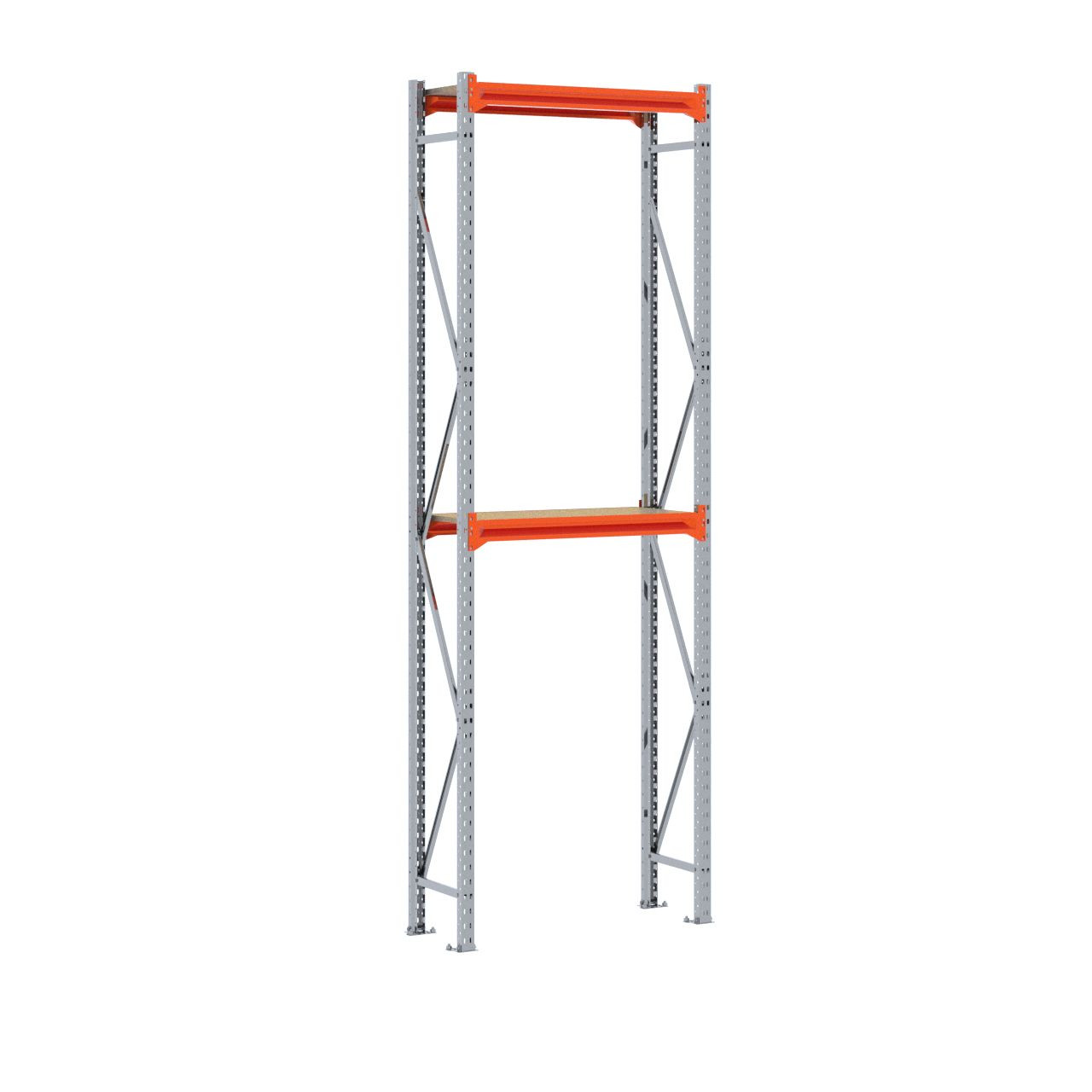 Grootvakstelling 3.000 mm x 1.000 mm x 400 mm (HxLxD) - 2 niveaus GALVA