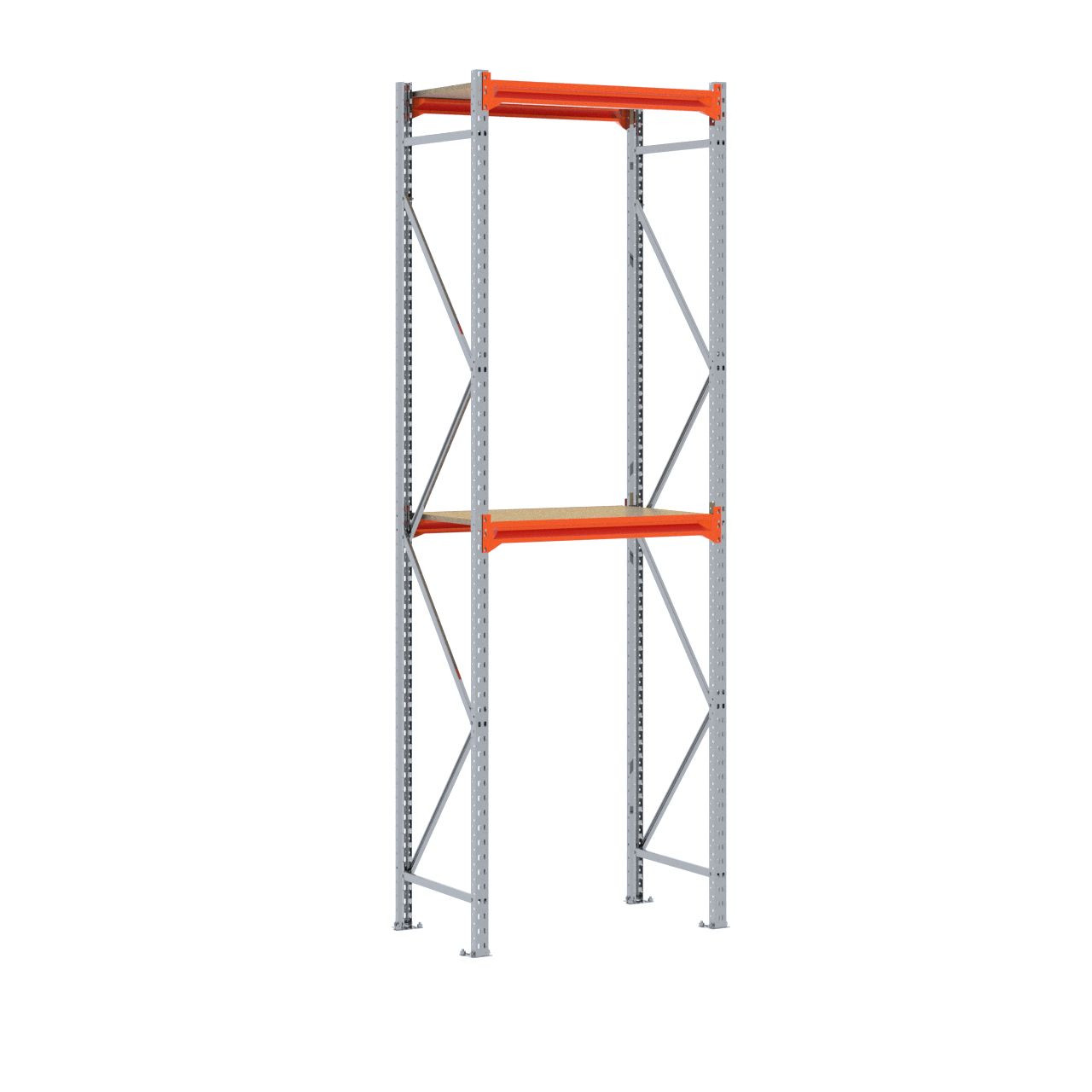 Grootvakstelling 3.000 mm x 1.000 mm x 600 mm (HxLxD) - 2 niveaus GALVA