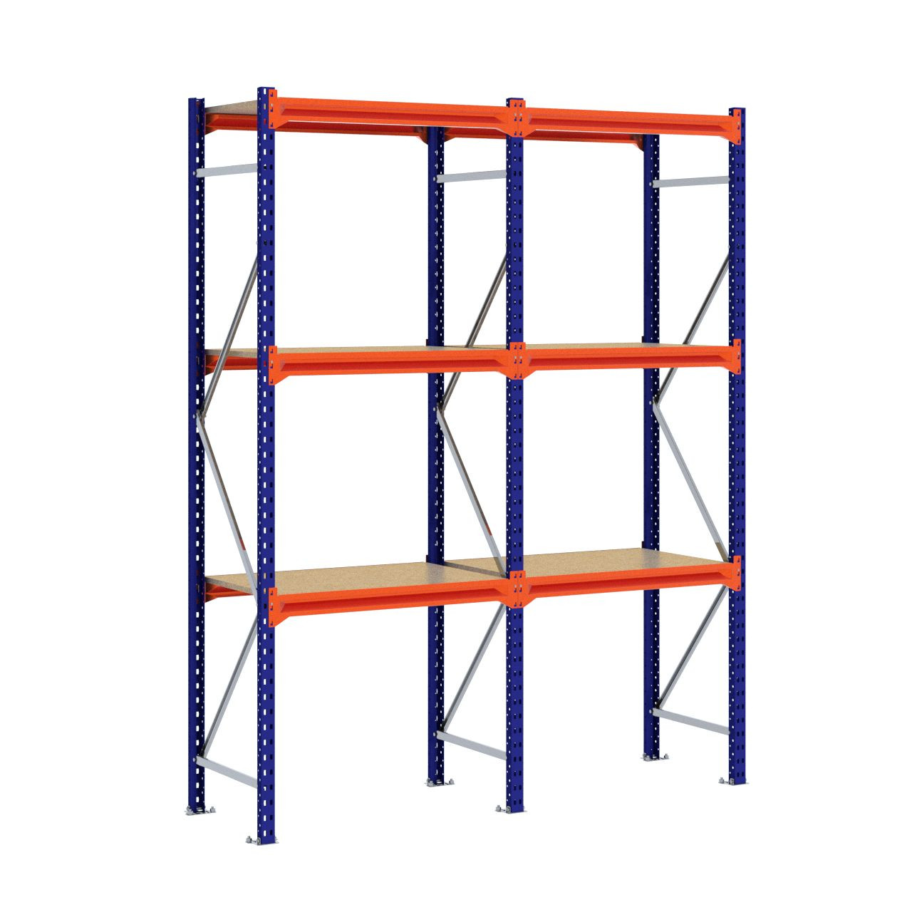 Grootvakstelling 2.500 mm x 1.950 mm x 600 mm (HxLxD) - 3 niveaus