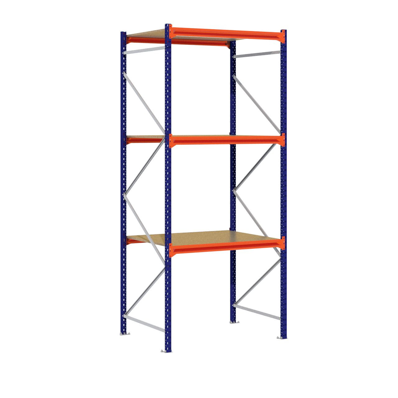 Grootvakstelling 3.000 mm x 1.300 mm x 1.000 mm (HxLxD) - 3 niveaus