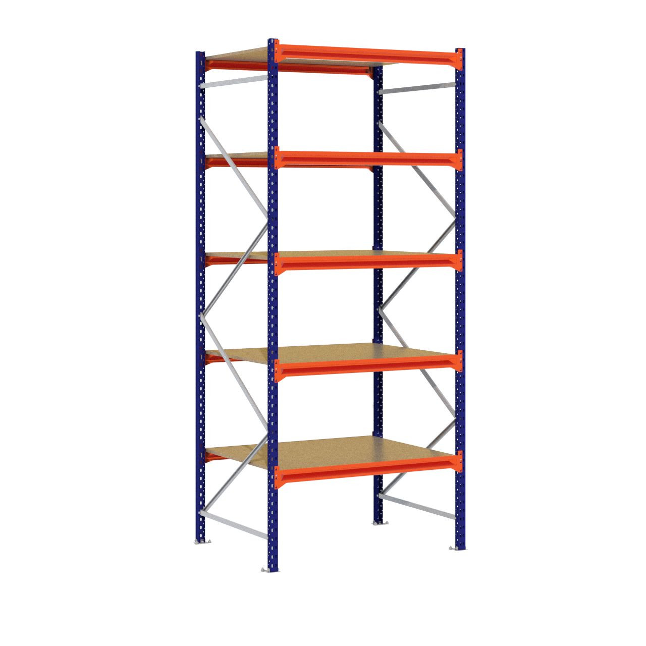 Grootvakstelling 3.000 mm x 1.300 mm x 1.000 mm (HxLxD) - 5 niveaus