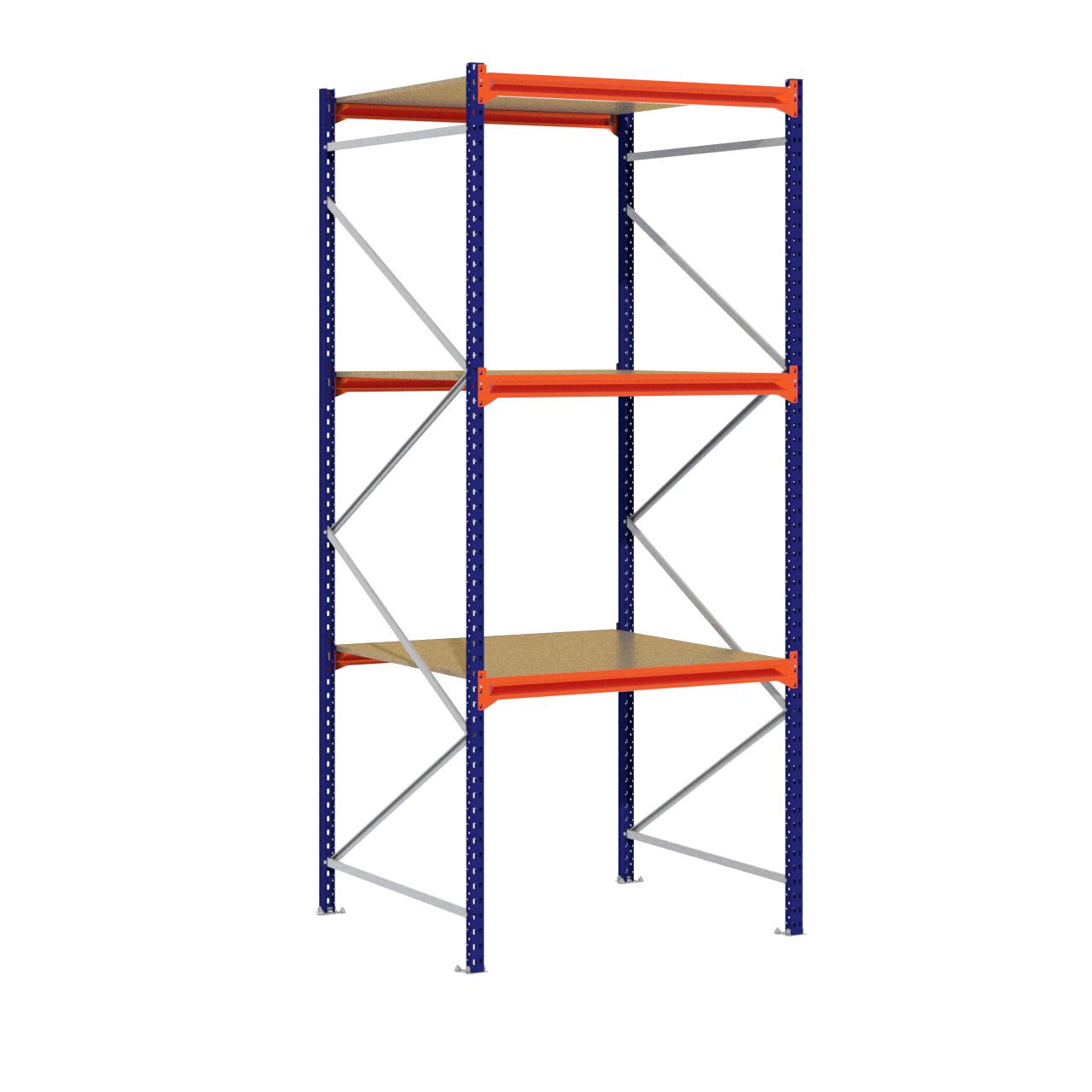 Grootvakstelling 3.000 mm x 1.300 mm x 1.200 mm (HxLxD) - 3 niveaus