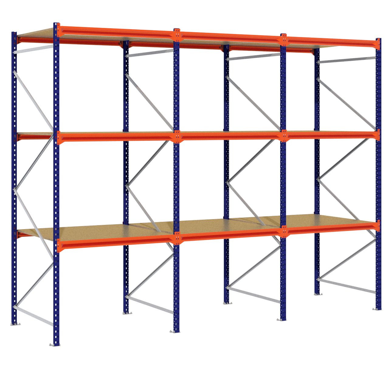 Grootvakstelling 3.000 mm x 3.800 mm x 1.200 mm (HxLxD) - 3 niveaus