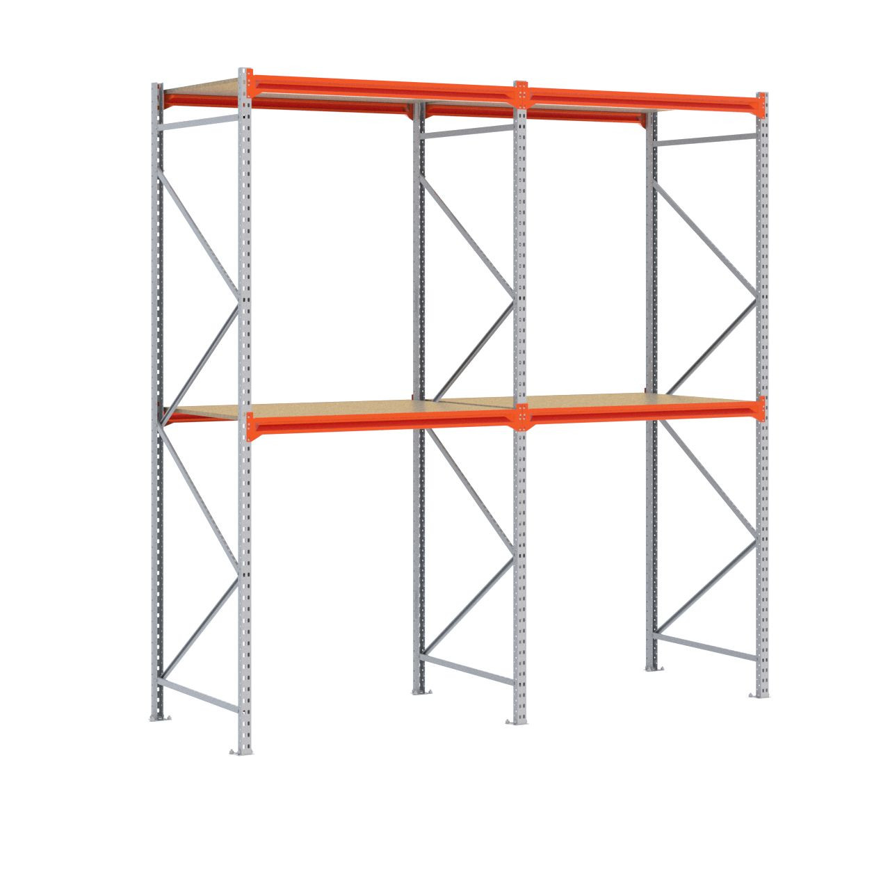 Grootvakstelling 3.000 mm x 2.900 mm x 1.000 mm (HxLxD) - 2 niveaus GALVA