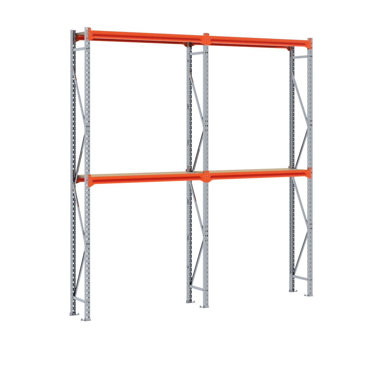 Grootvakstelling 3.000 mm x 2.900 mm x 400 mm (HxLxD) - 2 niveaus GALVA