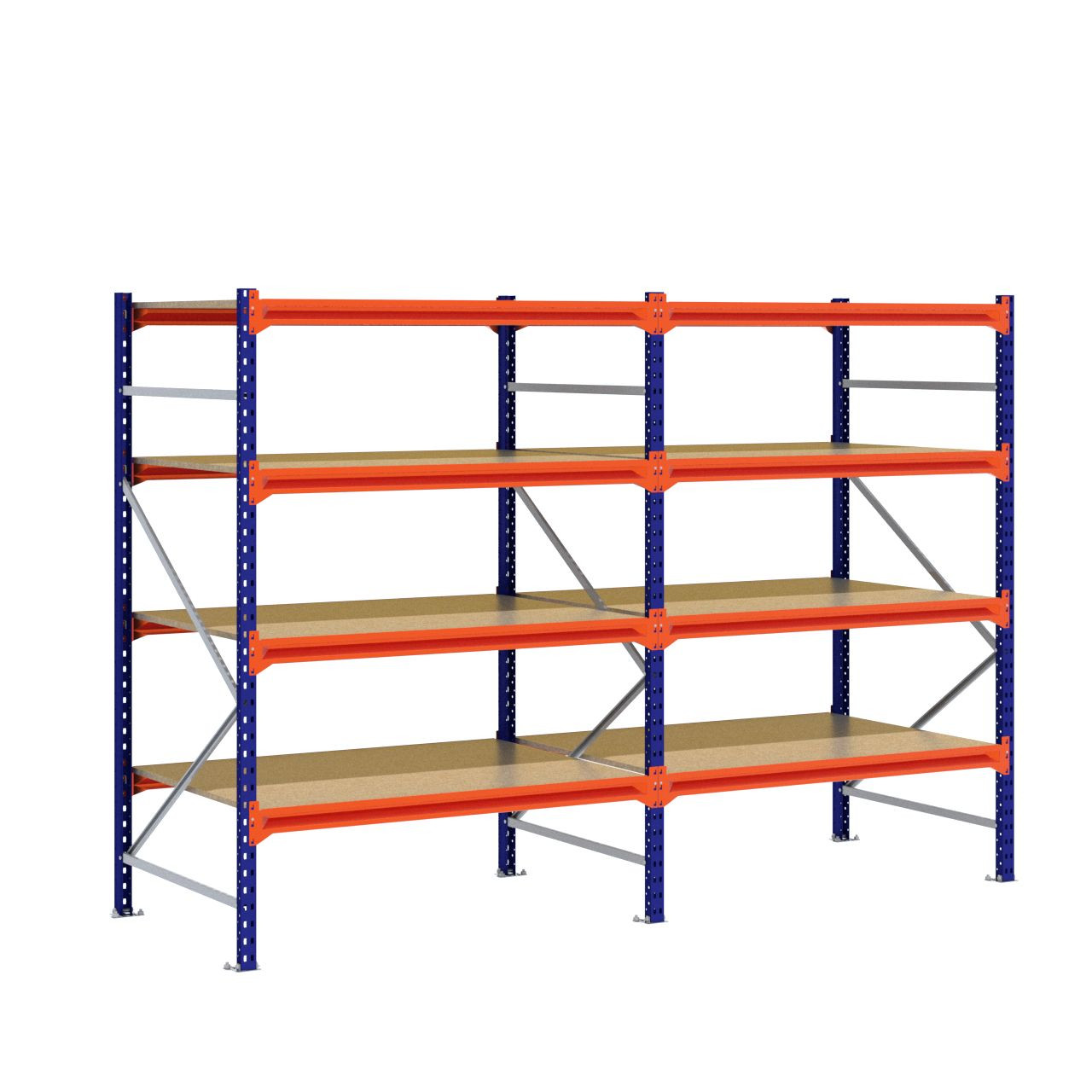 Grootvakstelling 2.000 mm x 2.900 mm x 1.000 mm (HxLxD) - 4 niveaus