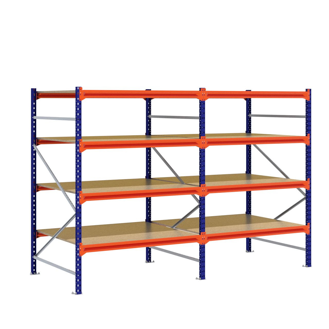 Grootvakstelling 2.000 mm x 2.900 mm x 1.200 mm (HxLxD) - 4 niveaus