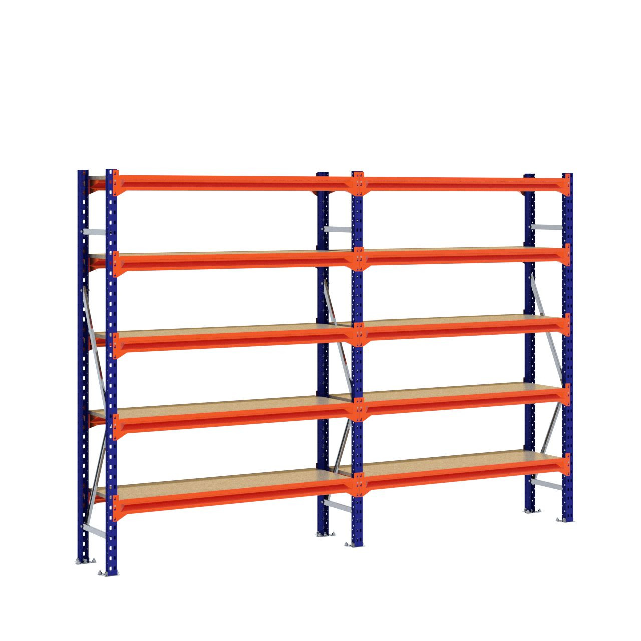 Grootvakstelling 2.000 mm x 2.900 mm x 400 mm (HxLxD) - 5 niveaus