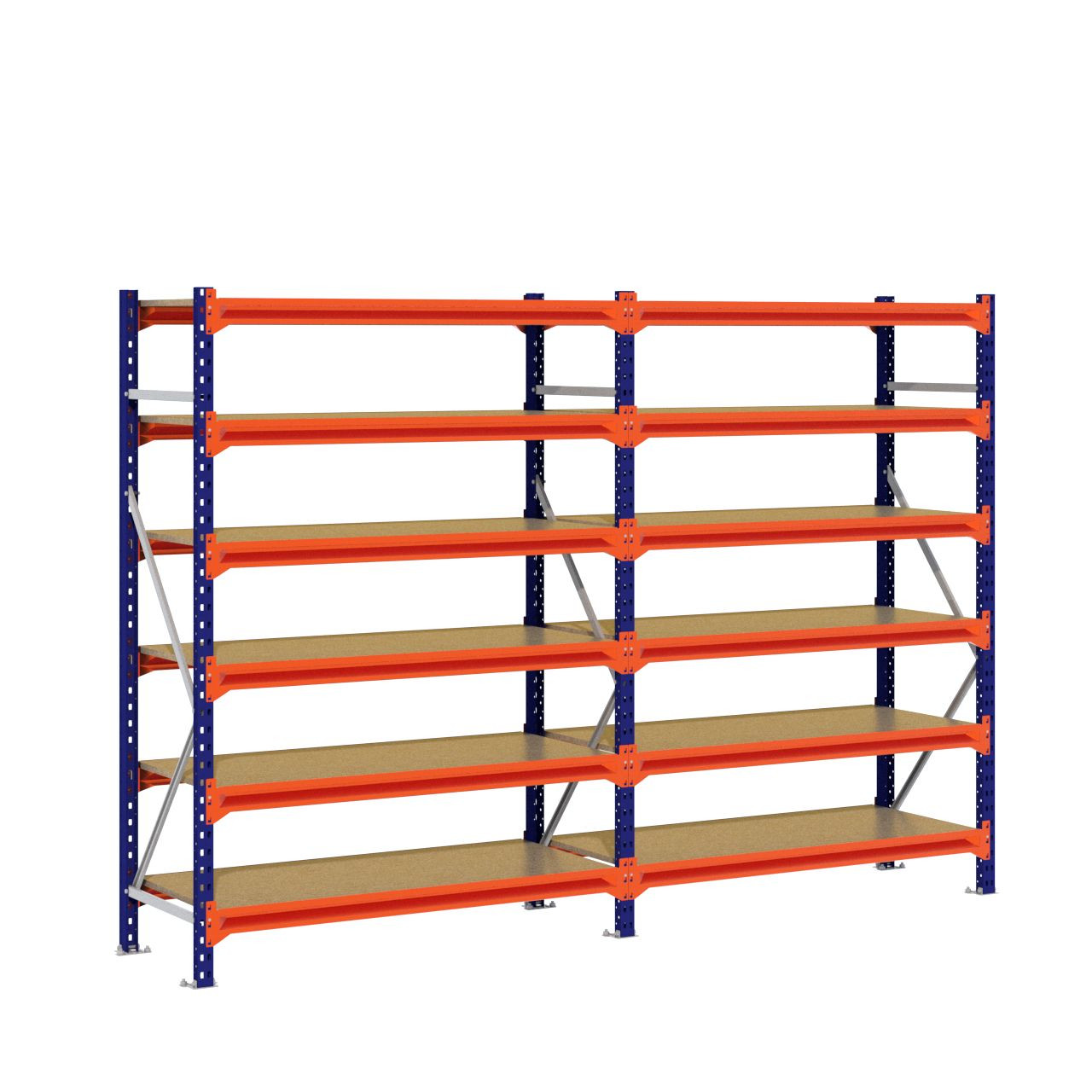 Grootvakstelling 2.000 mm x 2.900 mm x 600 mm (HxLxD) - 6 niveaus