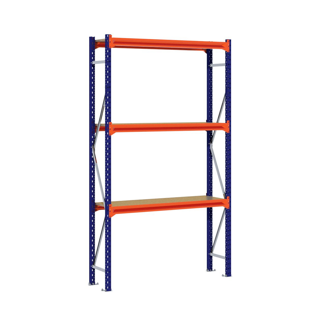Grootvakstelling 2.500 mm x 1.500 mm x 400 mm (HxLxD) - 3 niveaus