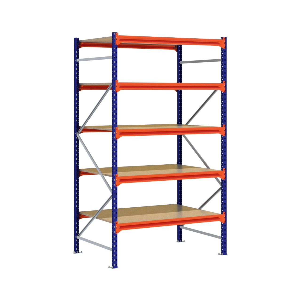 Grootvakstelling 2.500 mm x 1.500 mm x 1.000 mm (HxLxD) - 3 niveaus