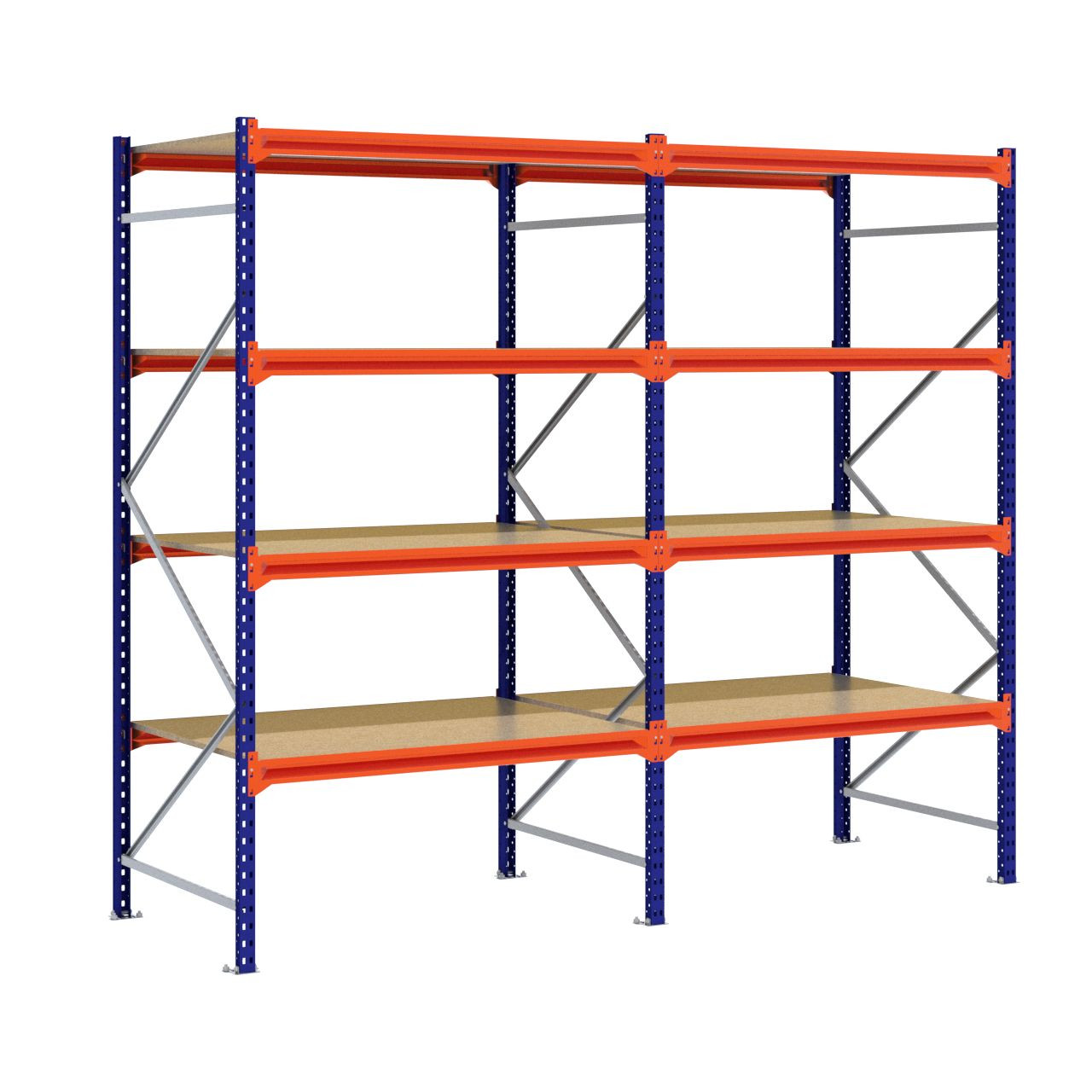 Grootvakstelling 2.500 mm x 2.900 mm x 1.000 mm (HxLxD) - 4 niveaus