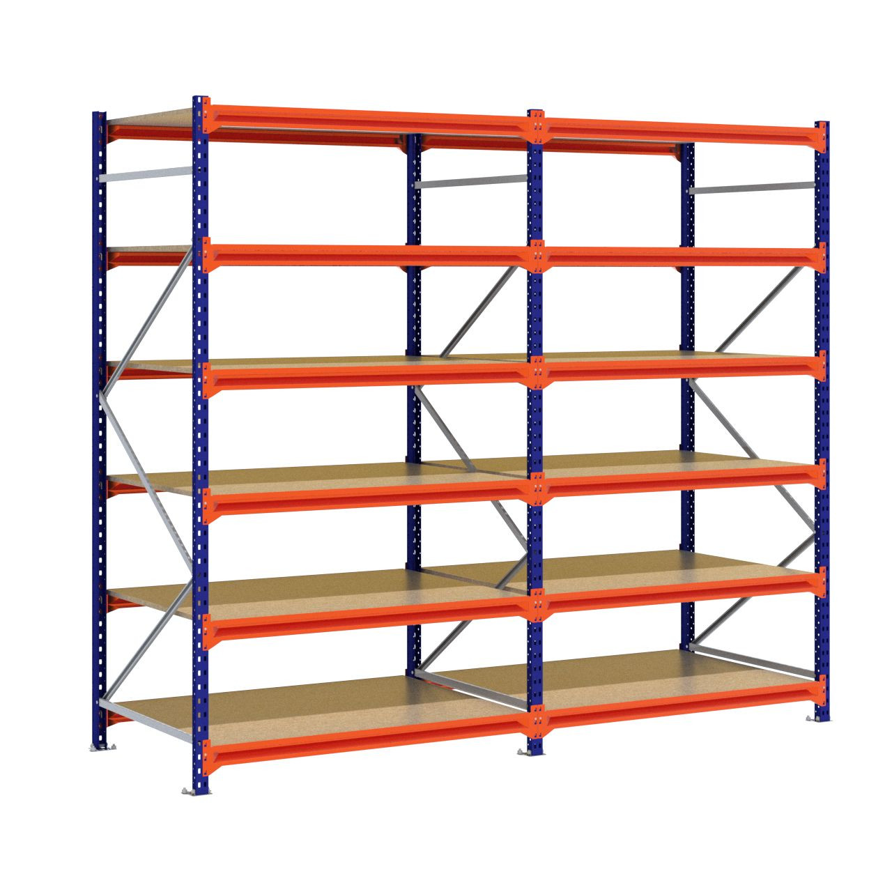 Grootvakstelling 2.500 mm x 2.900 mm x 1.000 mm (HxLxD) - 6 niveaus