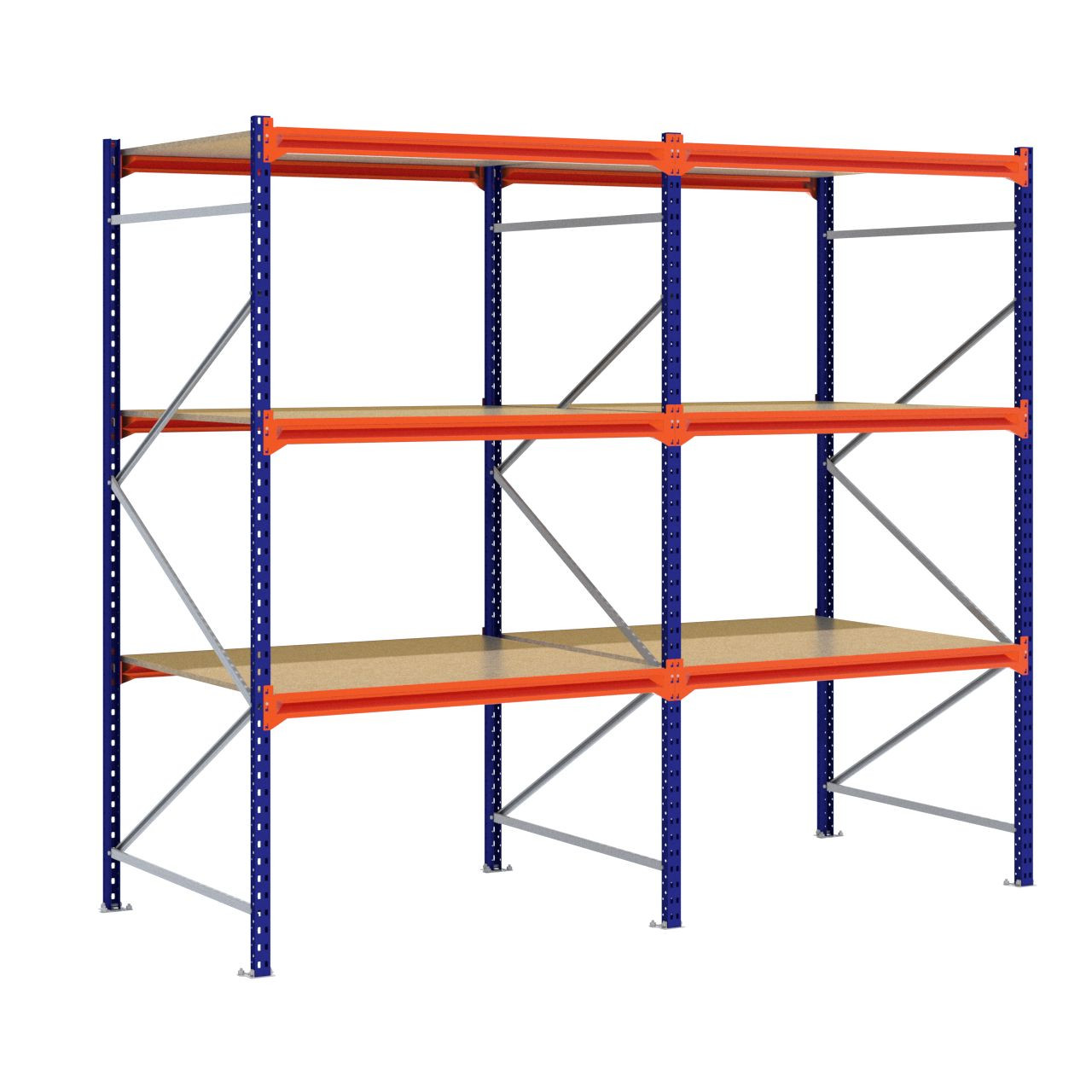 Grootvakstelling 2.500 mm x 2.900 mm x 1.200 mm (HxLxD) - 3 niveaus