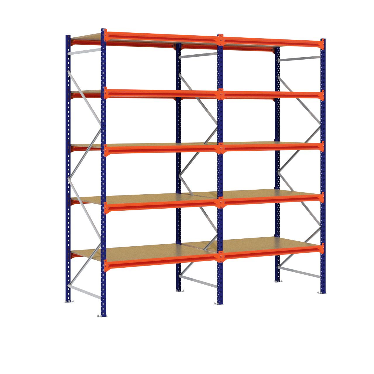 Grootvakstelling 3.000 mm x 2.900 mm x 1.000 mm (HxLxD) - 5 niveaus