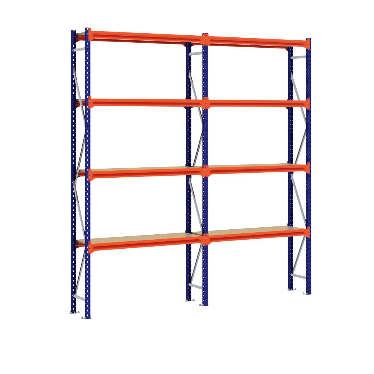 Grootvakstelling 3.000 mm x 2.900 mm x 400 mm (HxLxD) - 4 niveaus