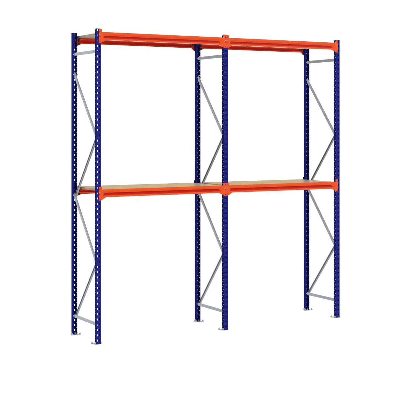 Grootvakstelling 3.000 mm x 2.900 mm x 600 mm (HxLxD) - 2 niveaus