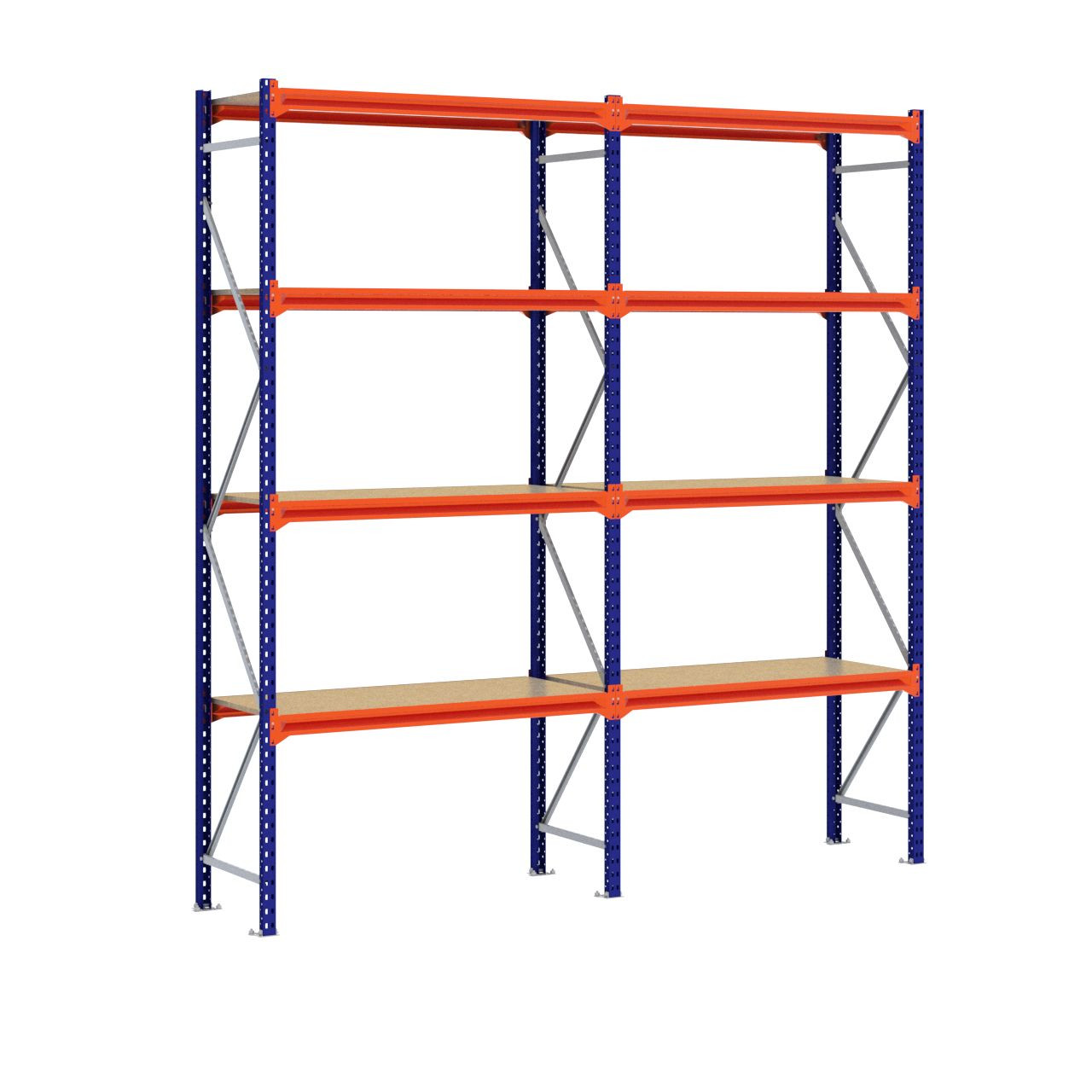 Grootvakstelling 3.000 mm x 2.900 mm x 600 mm (HxLxD) - 4 niveaus