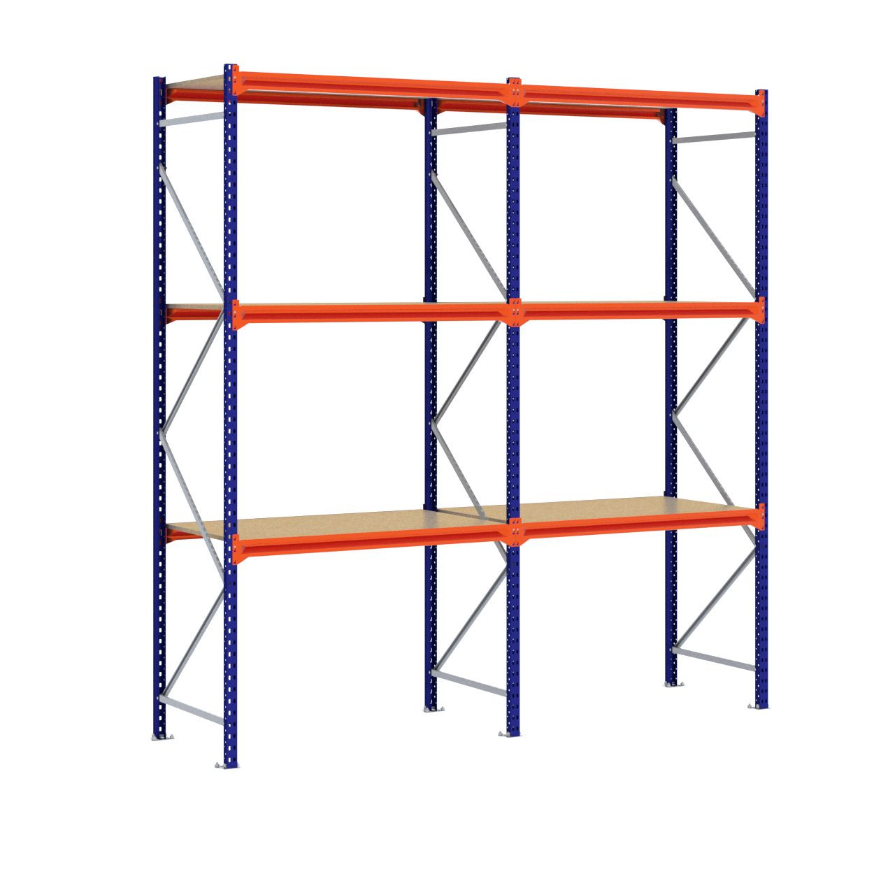 Grootvakstelling 3.000 mm x 2.900 mm x 800 mm (HxLxD) - 3 niveaus