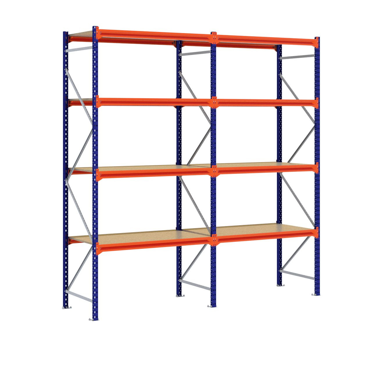 Grootvakstelling 3.000 mm x 2.900 mm x 800 mm (HxLxD) - 4 niveaus
