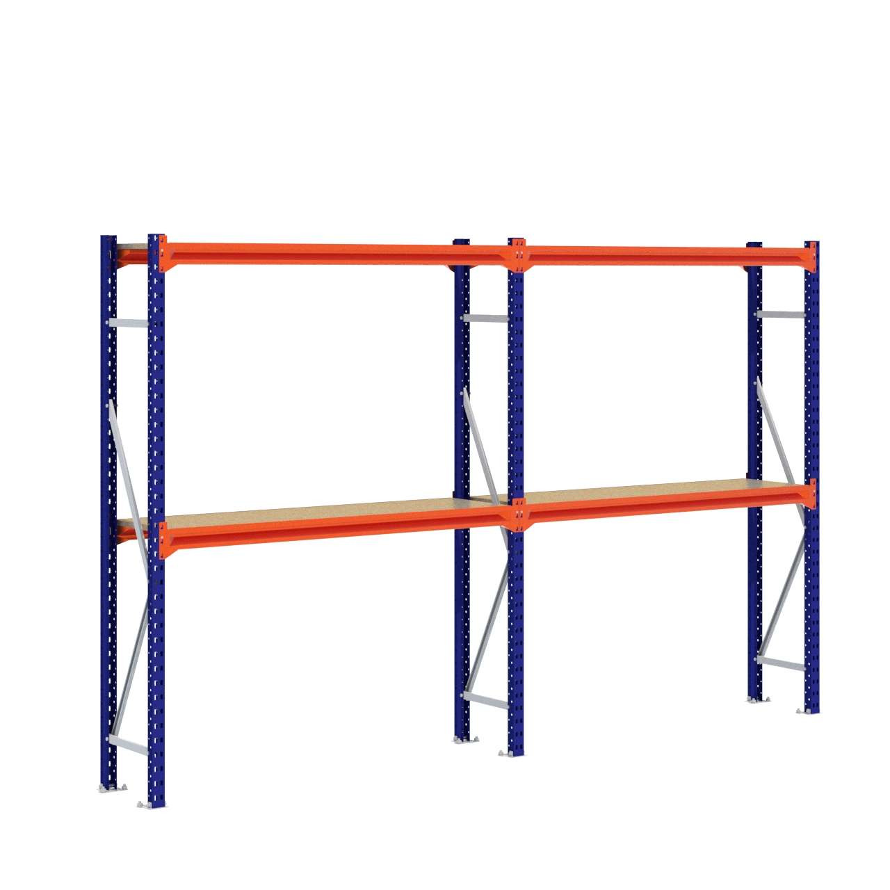 Grootvakstelling 2.000 mm x 3.200 mm x 400 mm (HxLxD) - 2 niveaus