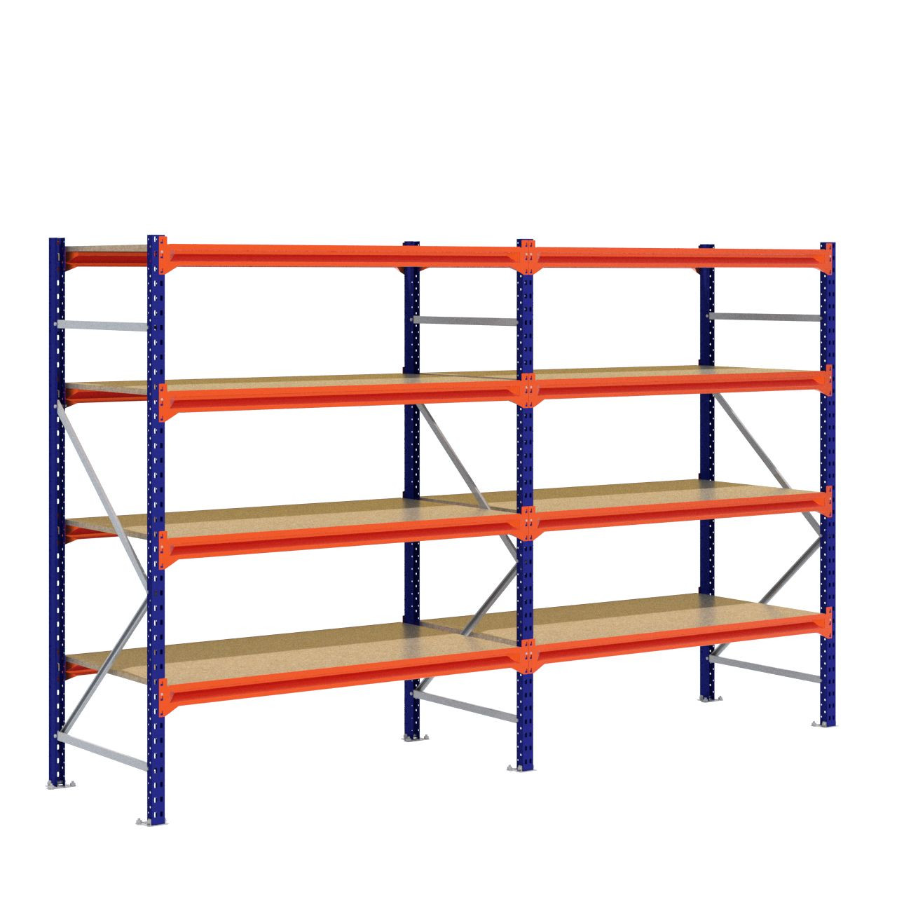 Grootvakstelling 2.000 mm x 3.200 mm x 800 mm (HxLxD) - 4 niveaus