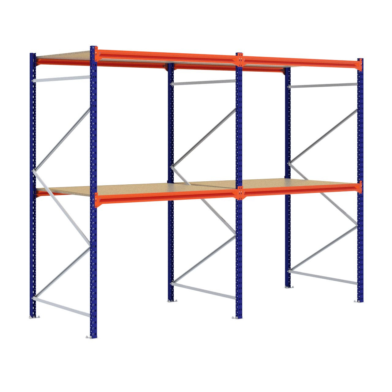 Grootvakstelling 2.500 mm x 3.200 mm x 1.200 mm (HxLxD) - 2 niveaus