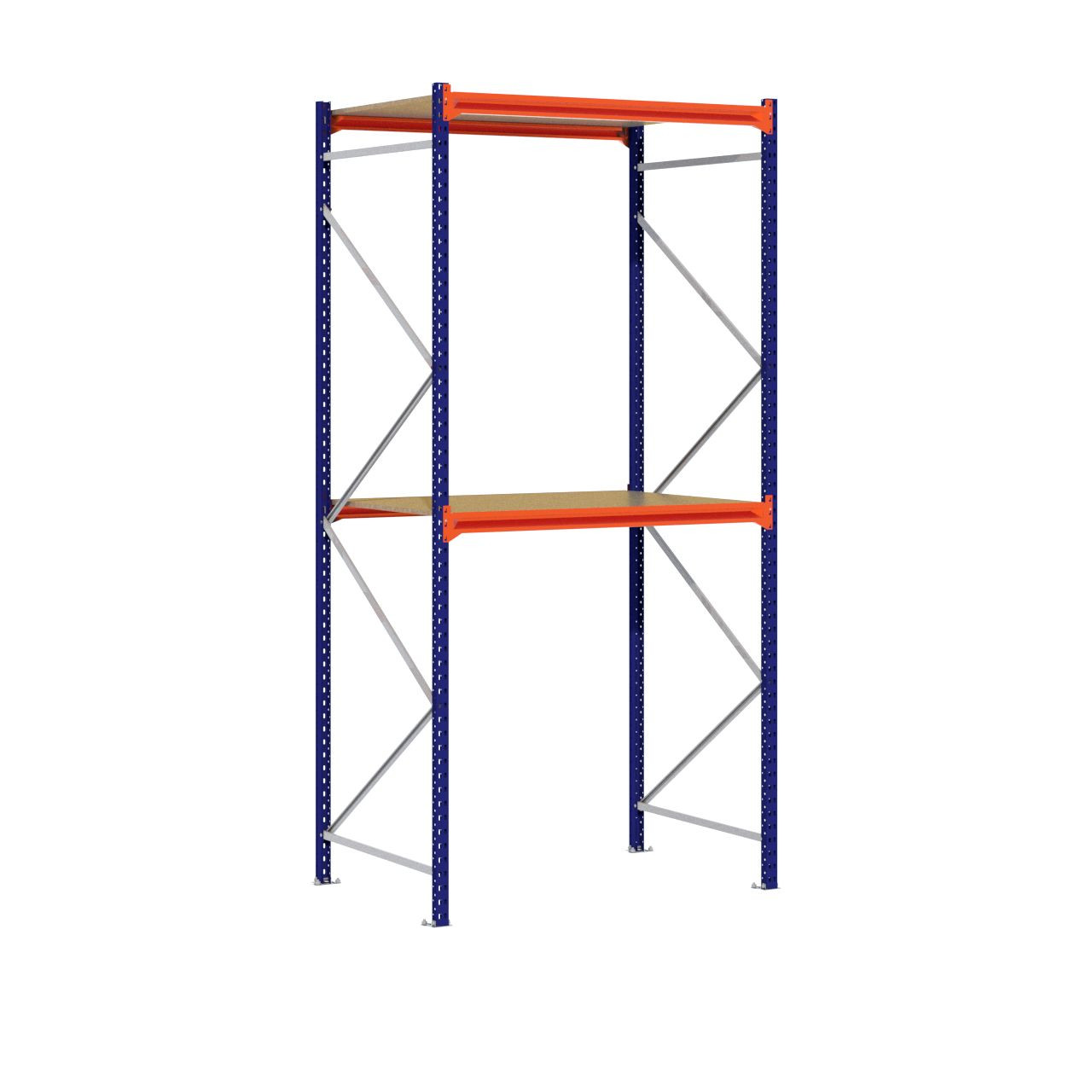 Grootvakstelling 3.000 mm x 1.500 mm x 1.000 mm (HxLxD) - 2 niveaus