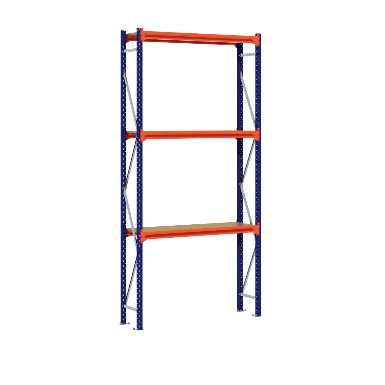 Grootvakstelling 3.000 mm x 1.500 mm x 400 mm (HxLxD) - 3 niveaus