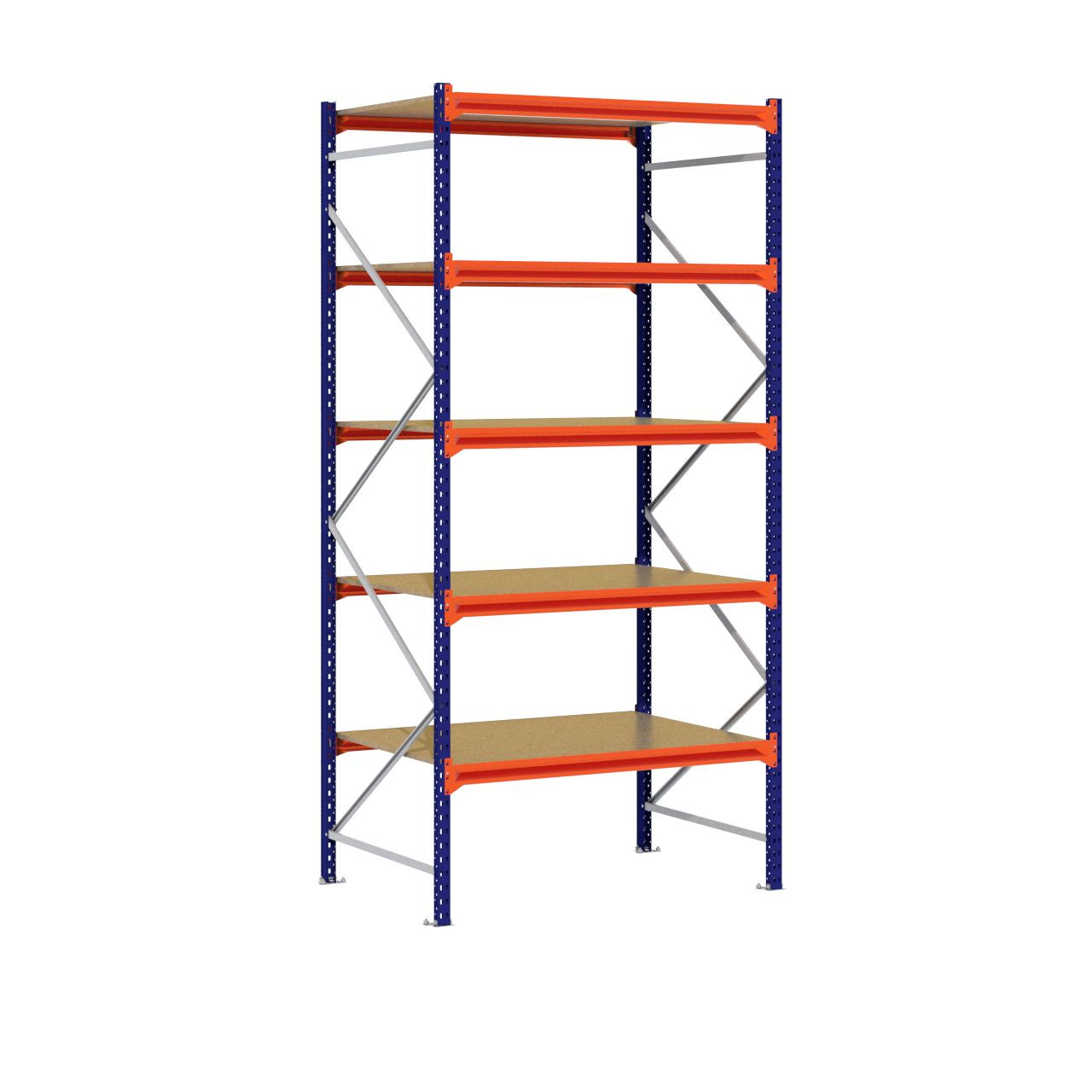 Grootvakstelling 3.000 mm x 1.500 mm x 1.000 mm (HxLxD) - 5 niveaus