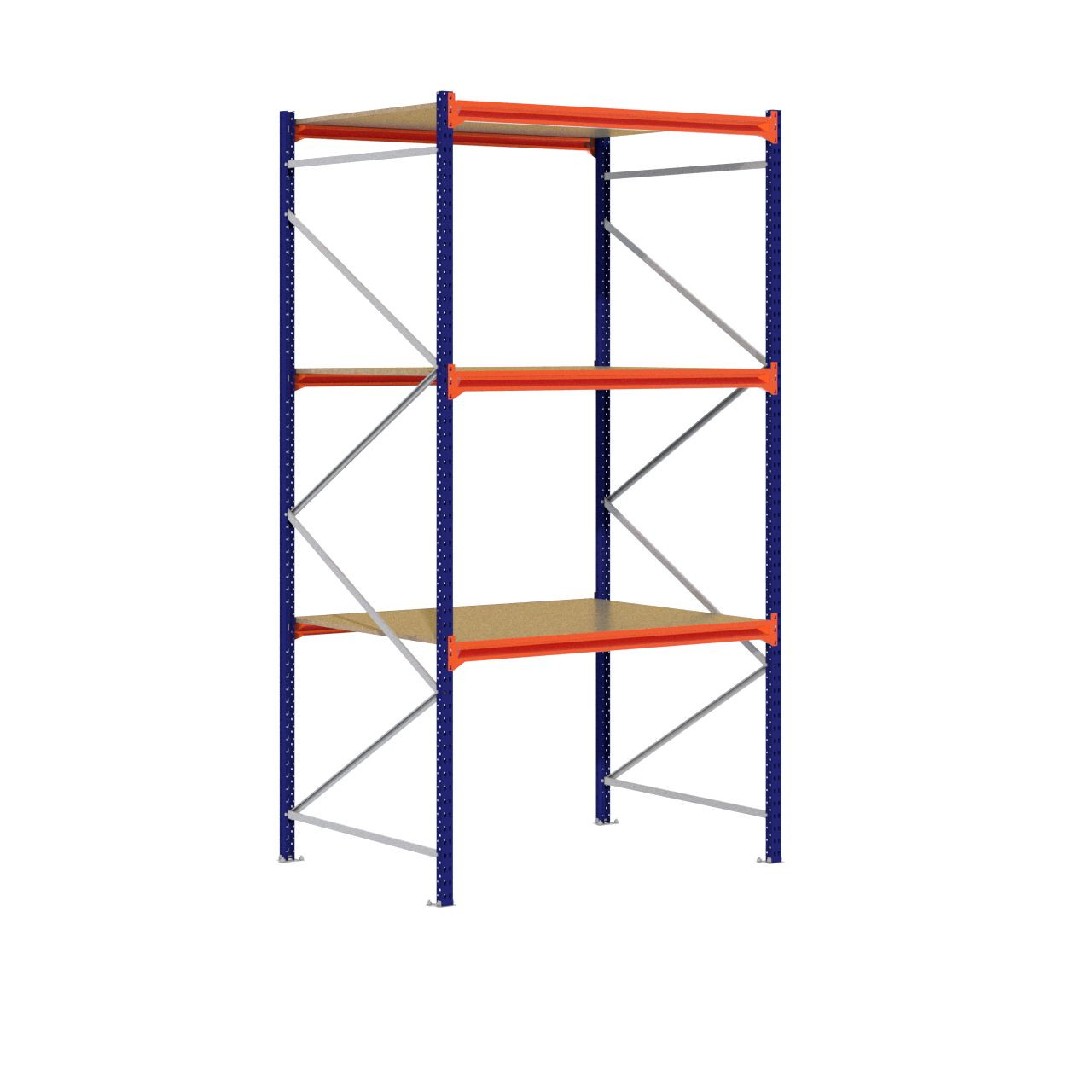 Grootvakstelling 3.000 mm x 1.600 mm x 1.200 mm (HxLxD) - 3 niveaus