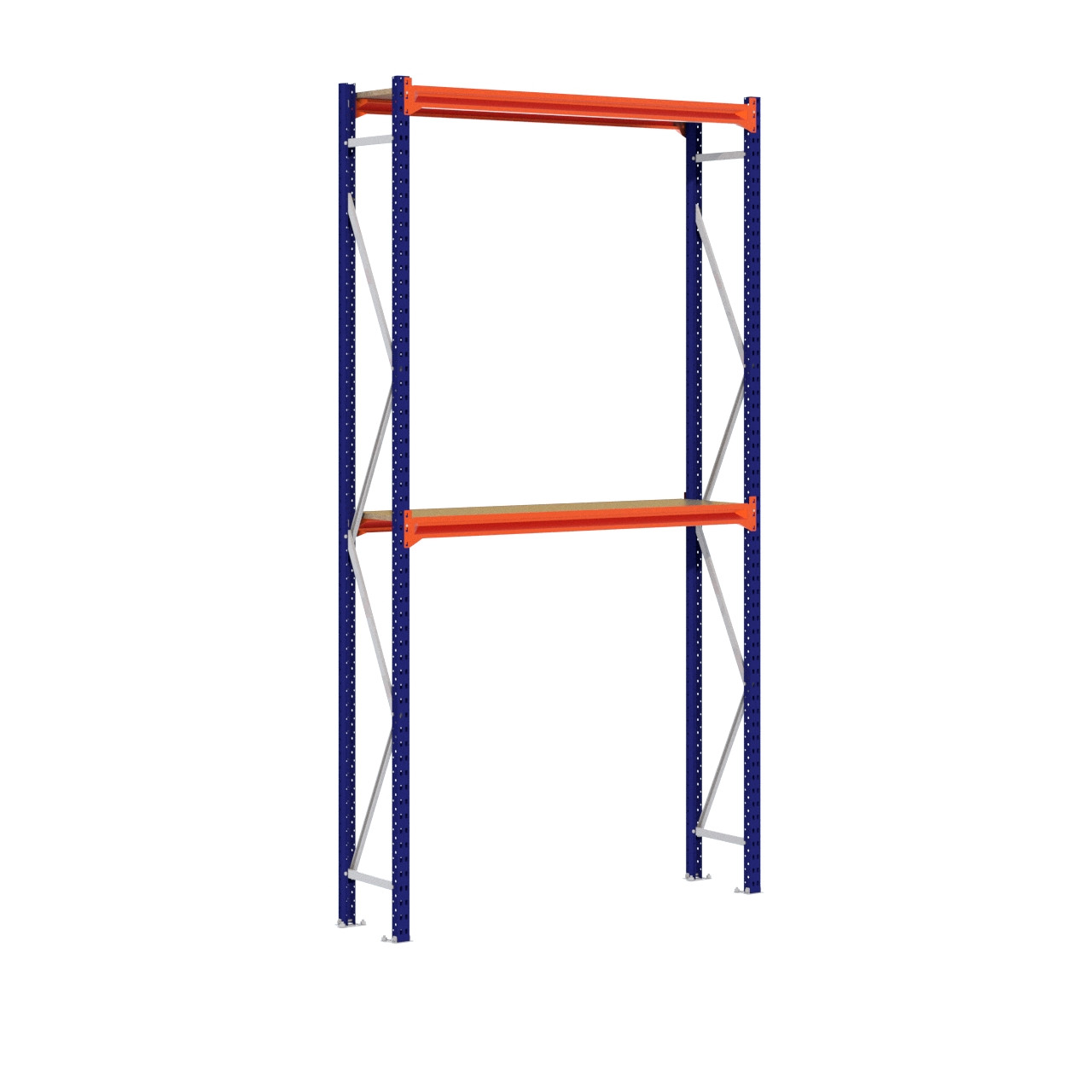Grootvakstelling 3.000 mm x 1.600 mm x 400 mm (HxLxD) - 2 niveaus