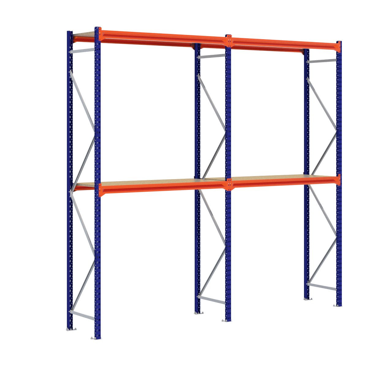 Grootvakstelling 3.000 mm x 3.200 mm x 600 mm (HxLxD) - 2 niveaus