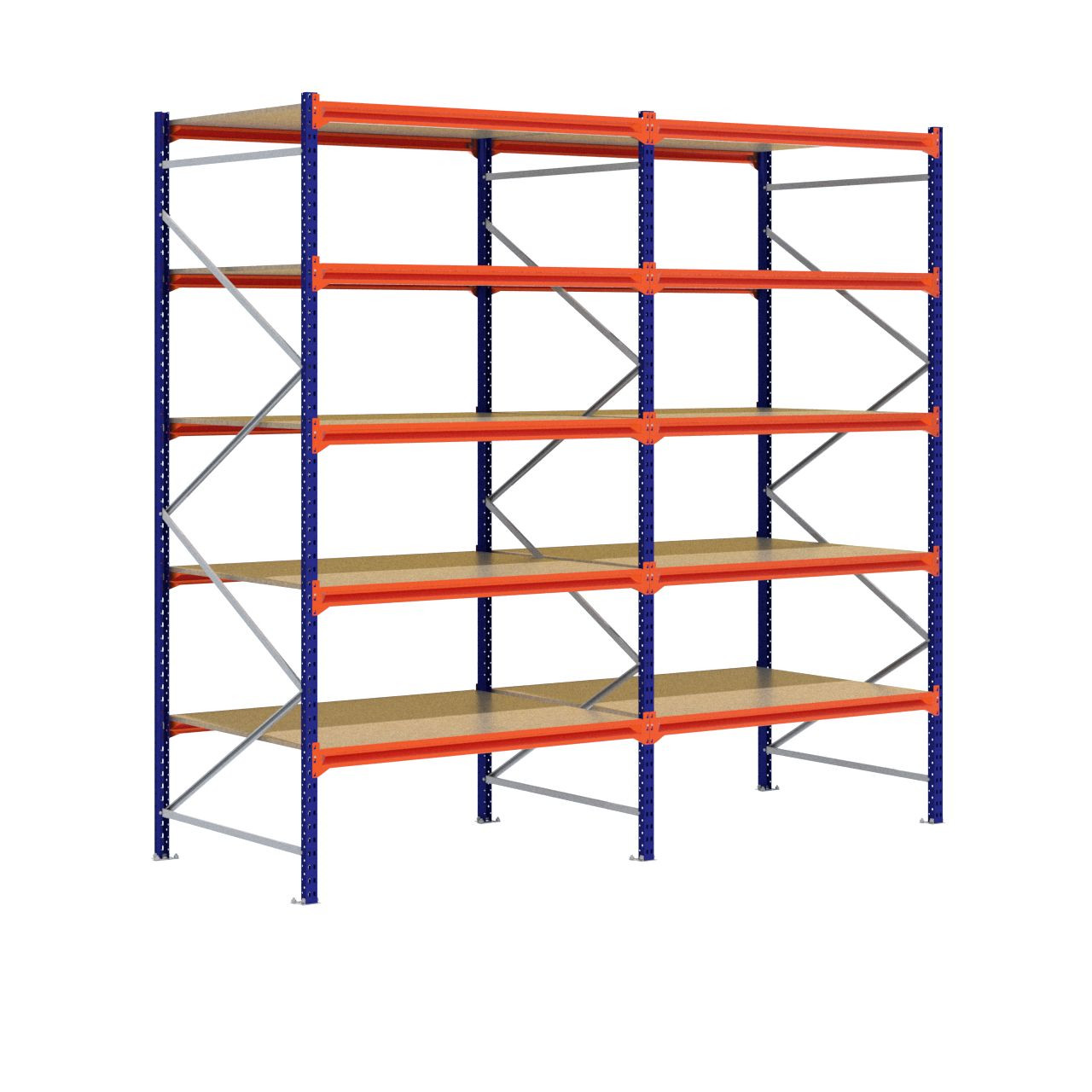 Grootvakstelling 3.000 mm x 3.200 mm x 1.200 mm (HxLxD) - 5 niveaus