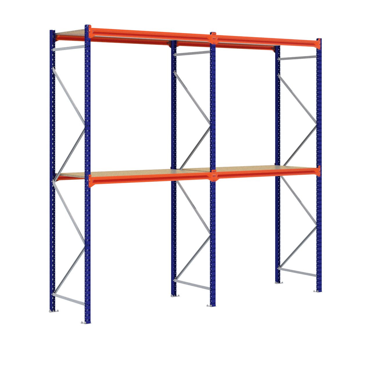 Grootvakstelling 3.000 mm x 3.200 mm x 800 mm (HxLxD) - 2 niveaus