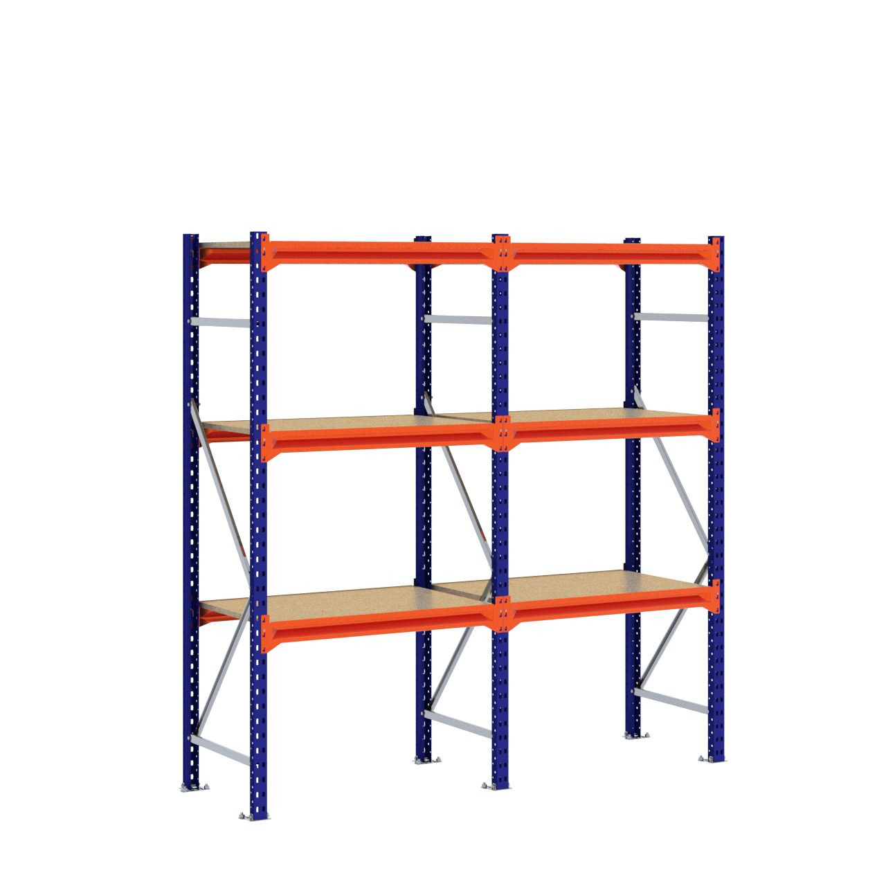 Grootvakstelling 2.000 mm x 1.950 mm x 600 mm (HxLxD) - 3 niveaus