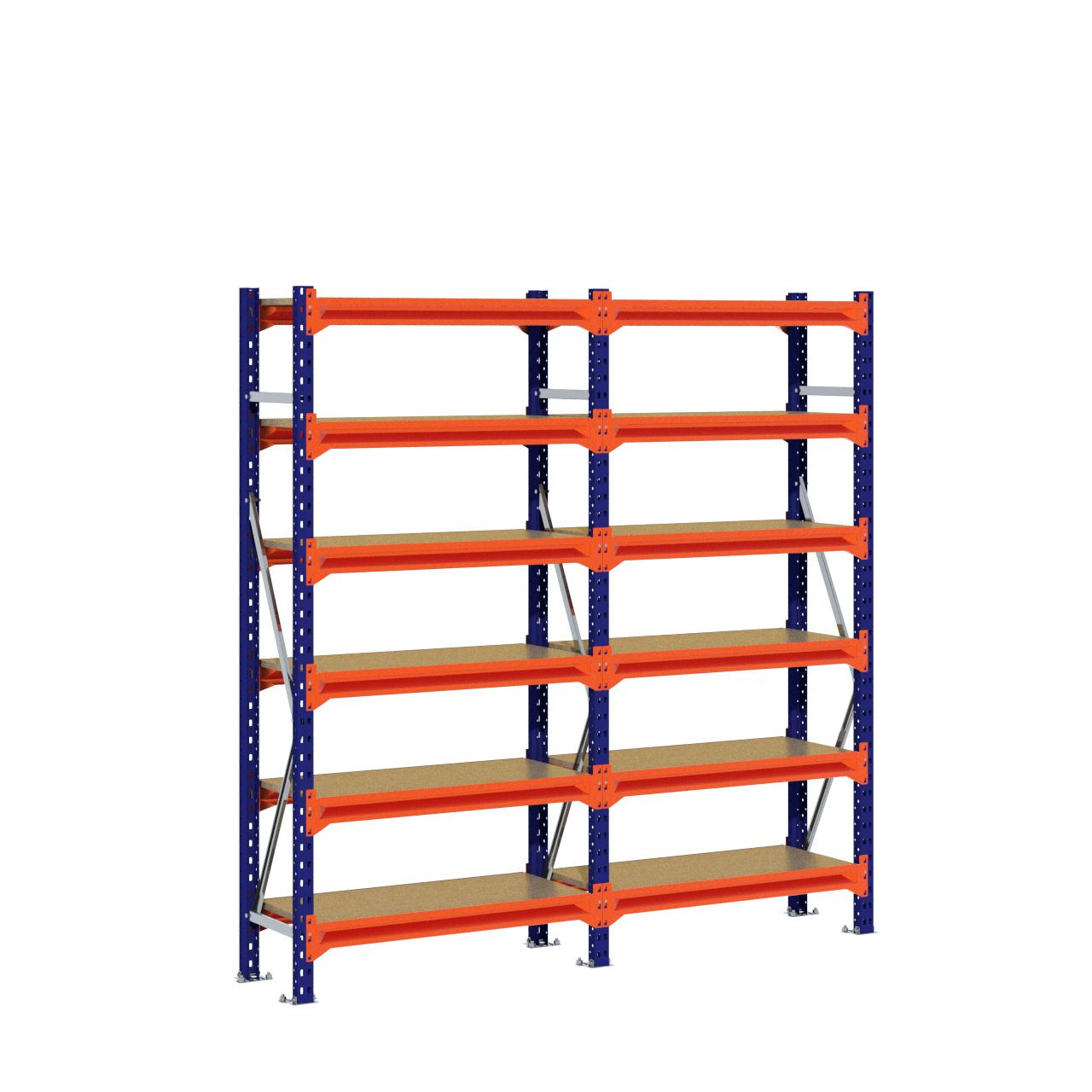 Grootvakstelling 2.000 mm x 1.950 mm x 400 mm (HxLxD) - 6 niveaus