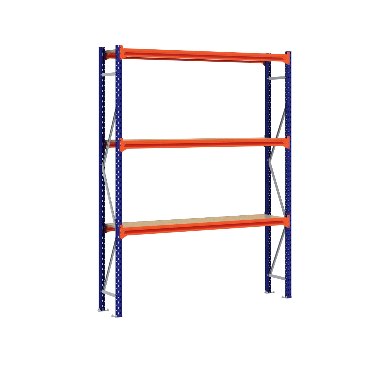 Grootvakstelling 2.500 mm x 2.000 mm x 400 mm (HxLxD) - 3 niveaus (Liggers: 1.850 mm)