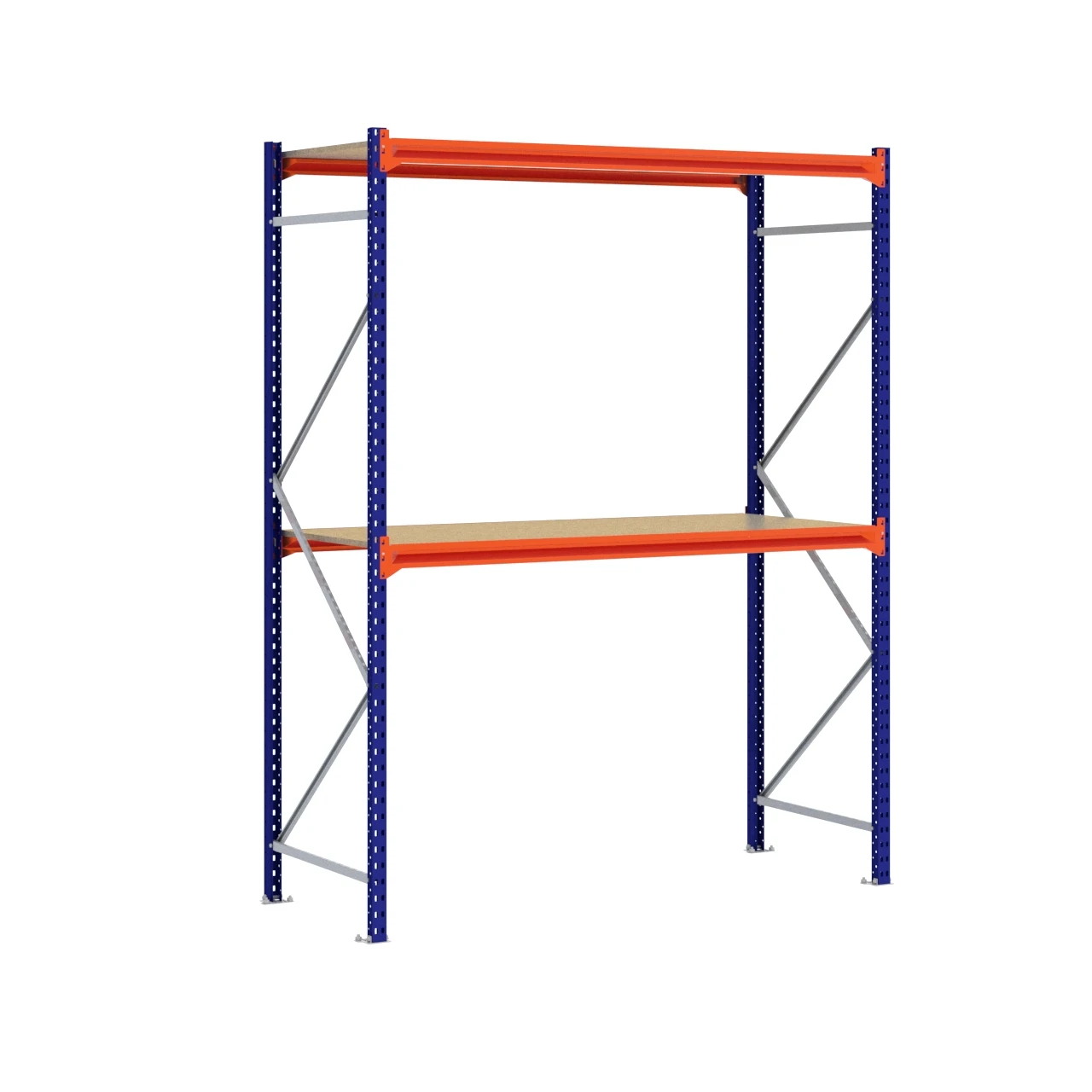 Grootvakstelling 2.500 mm x 2.000 mm x 800 mm (HxLxD) - 2 niveaus (Liggers: 1.850 mm)