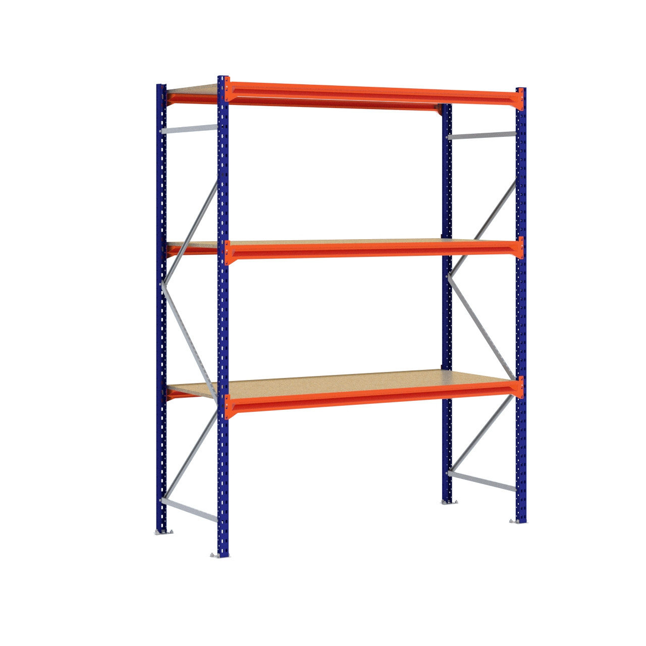 Grootvakstelling 2.500 mm x 2.000 mm x 800 mm (HxLxD) - 3 niveaus (Liggers: 1.850 mm)