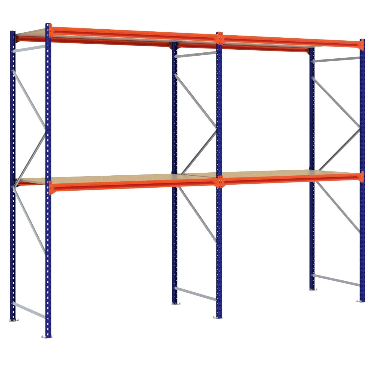 Grootvakstelling 3.000 mm x 3.900 mm x 1.000 mm (HxLxD) - 2 niveaus (Liggers: 1.850 mm)