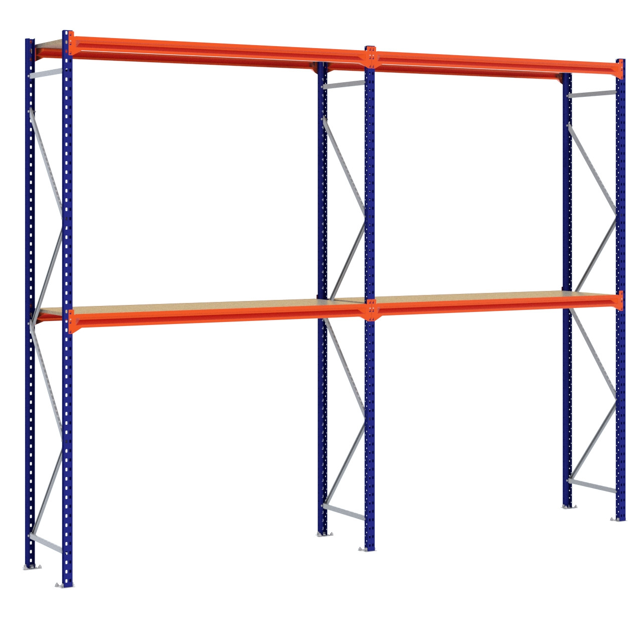 Grootvakstelling 3.000 mm x 3.900 mm x 600 mm (HxLxD) - 2 niveaus (Liggers: 1.850 mm)