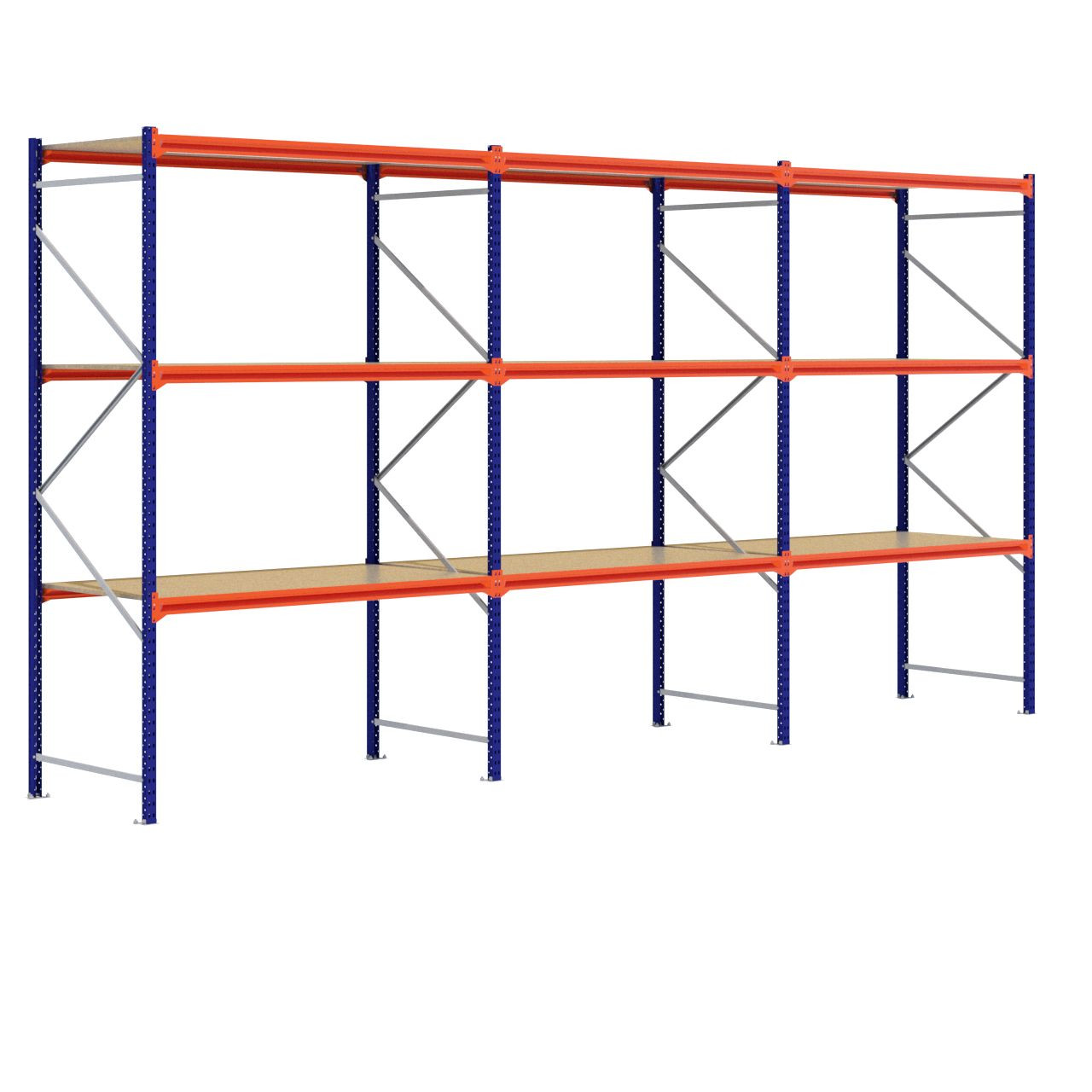 Grootvakstelling 3.000 mm x 5.800 mm x 1.000 mm (HxLxD) - 3 niveaus