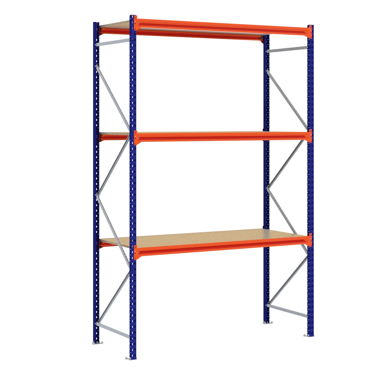 Grootvakstelling 3.000 mm x 2.000 mm x 800 mm (HxLxD) - 3 niveaus (Liggers: 1.850 mm)