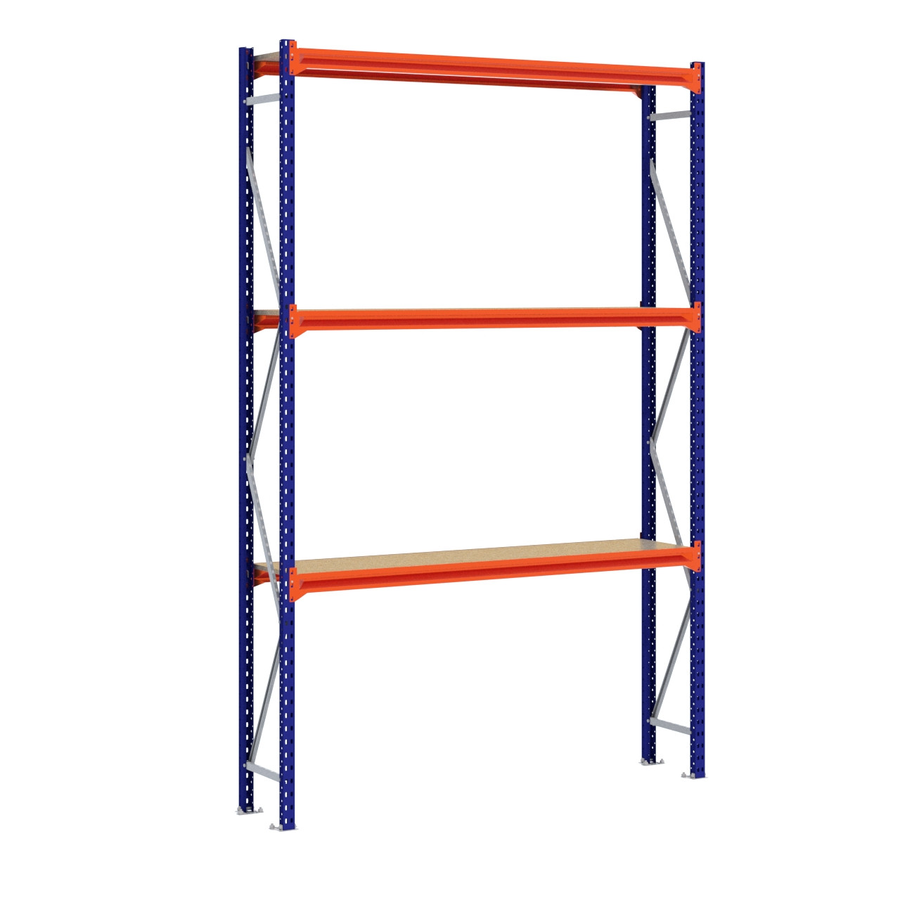 Grootvakstelling 3.000 mm x 2.000 mm x 400 mm (HxLxD) - 3 niveaus (Liggers: 1.850 mm)